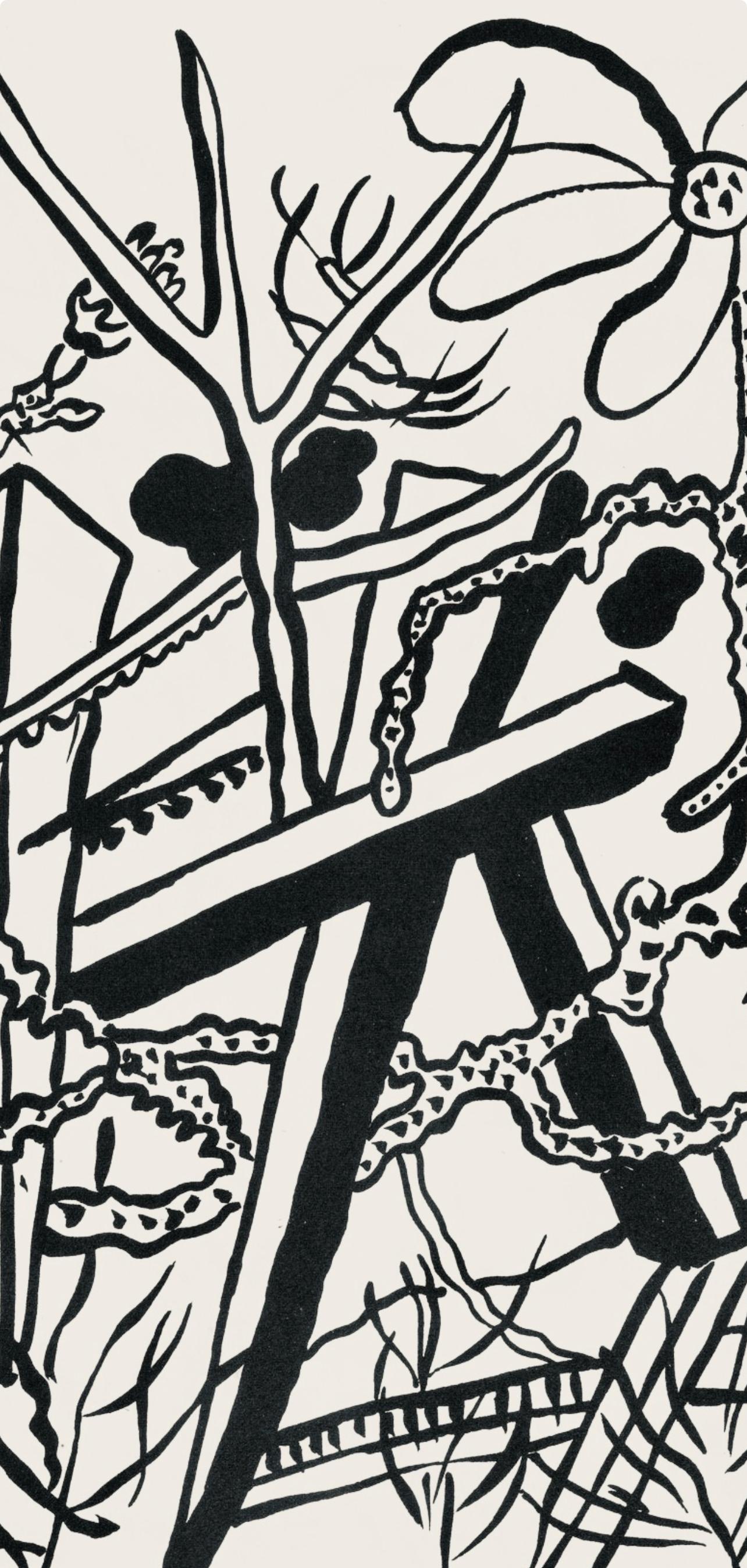 Composition, Cirque (Saphire, N° 44-106) - Modern Print by Fernand Léger