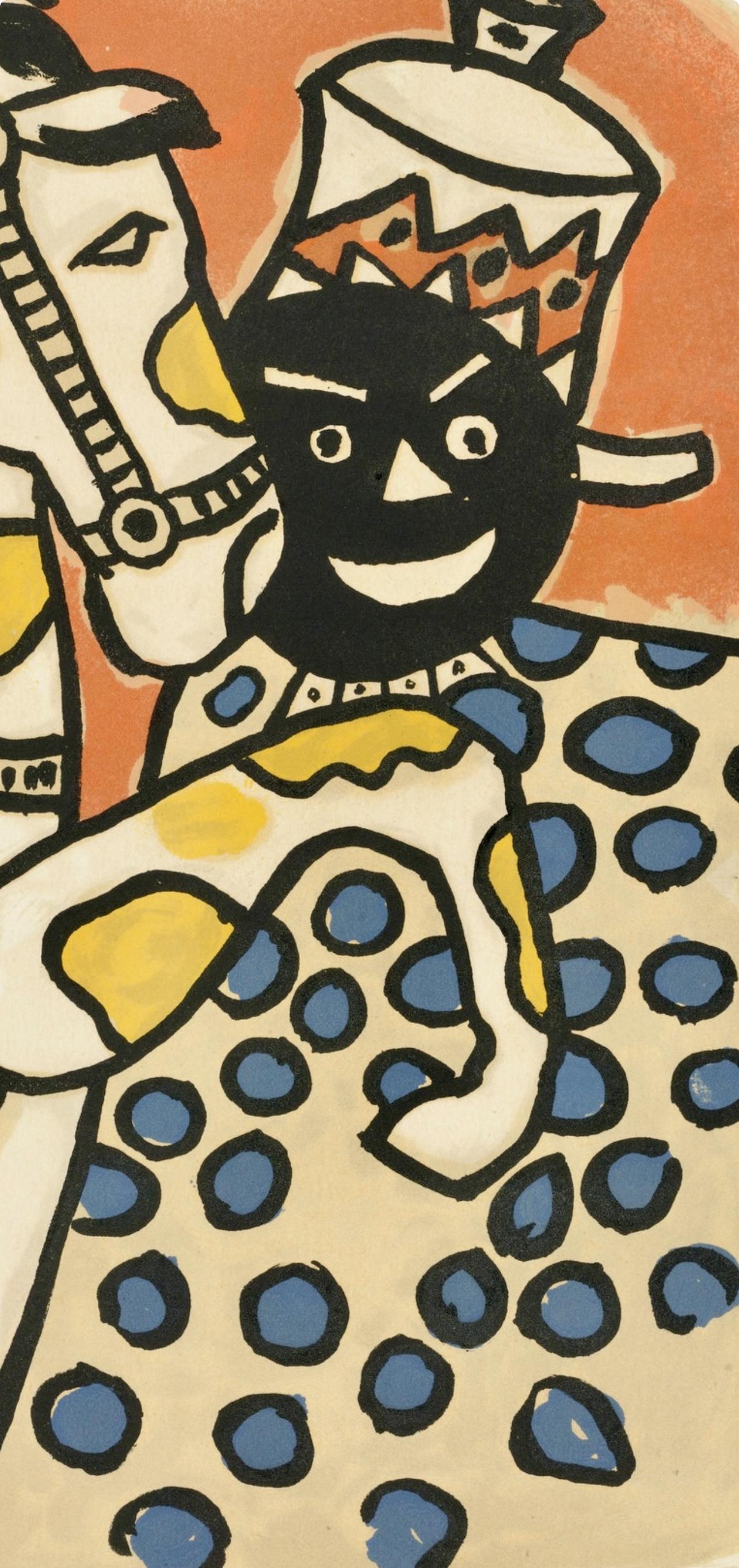 Composition, Cirque (Saphire, N° 44-106) - Modern Print by Fernand Léger
