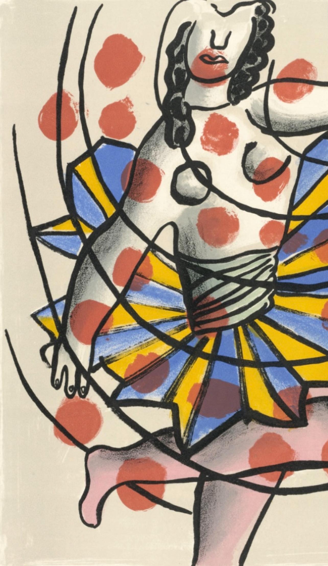 Composition, Cirque (Saphire 44-106), Fernand Leger - Moderne Print par Fernand Léger