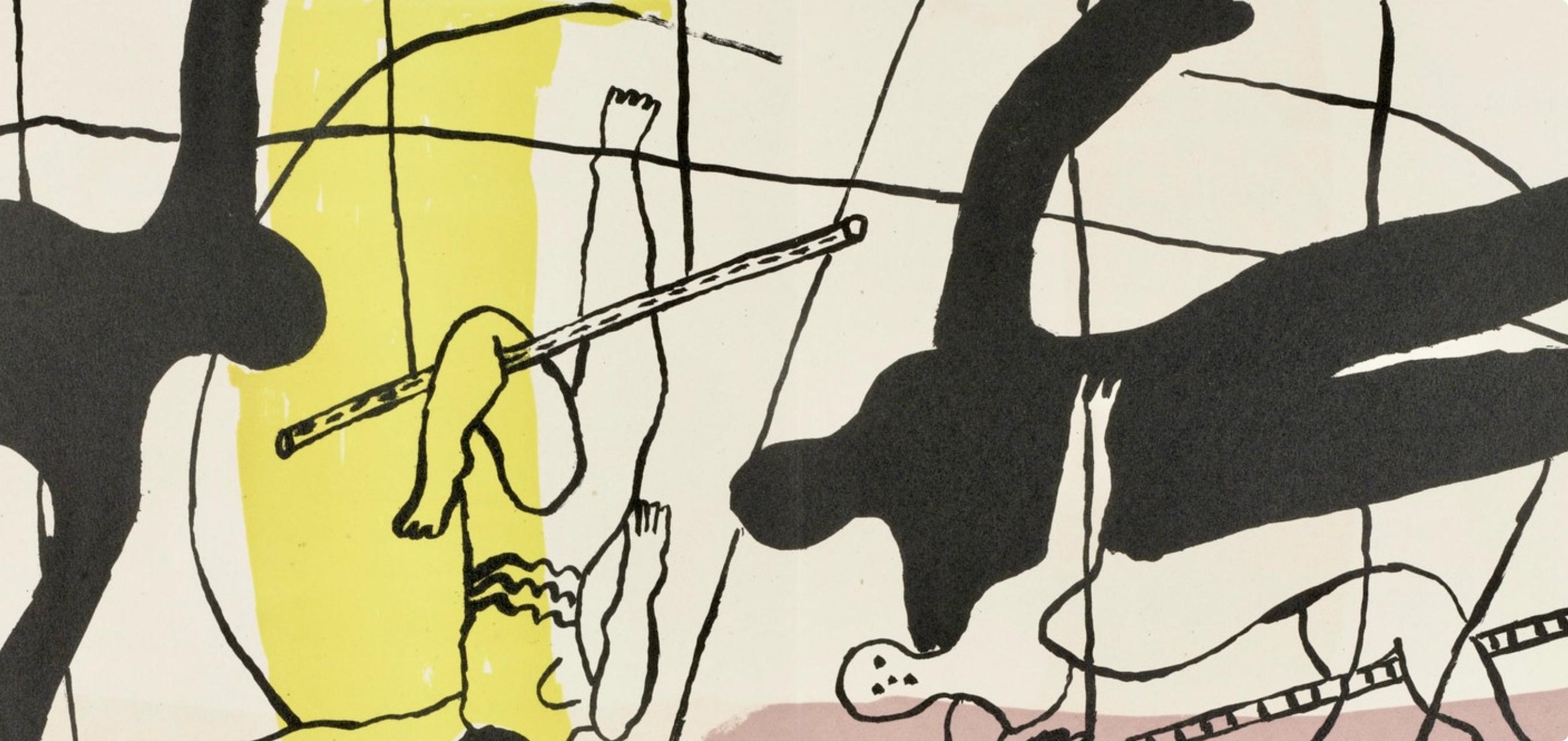 Composition, Cirque (Saphire, N° 44-106) - Modern Print by Fernand Léger