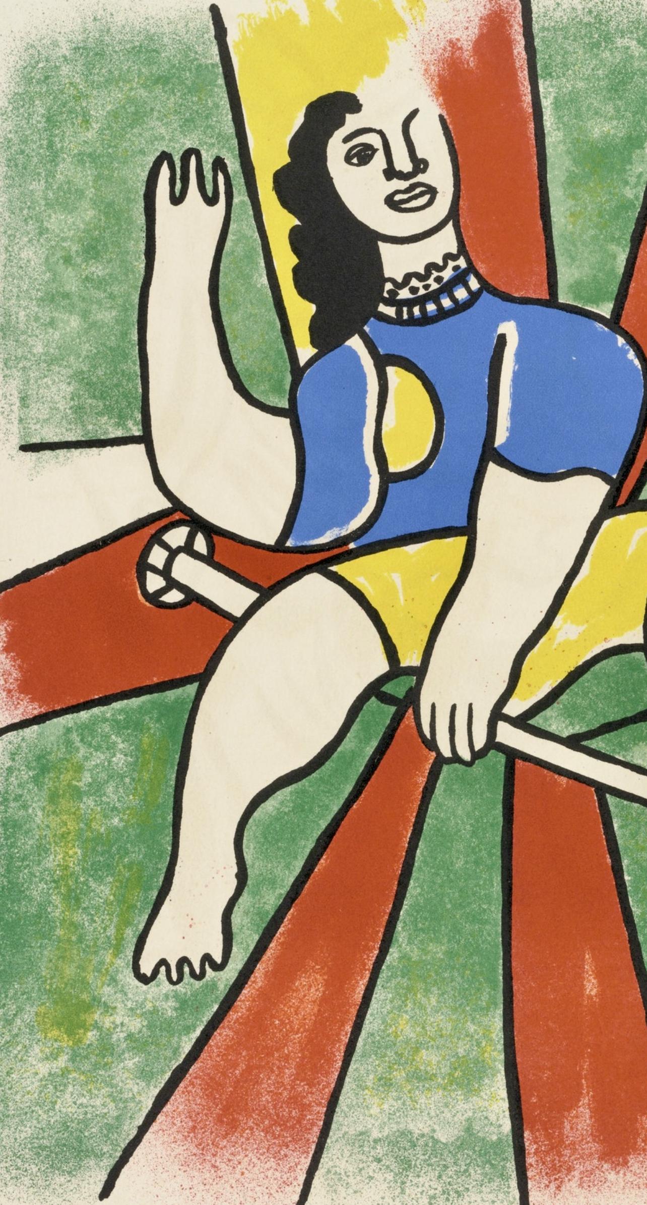 Composition, Cirque (Saphire, N° 44-106) - Modern Print by Fernand Léger