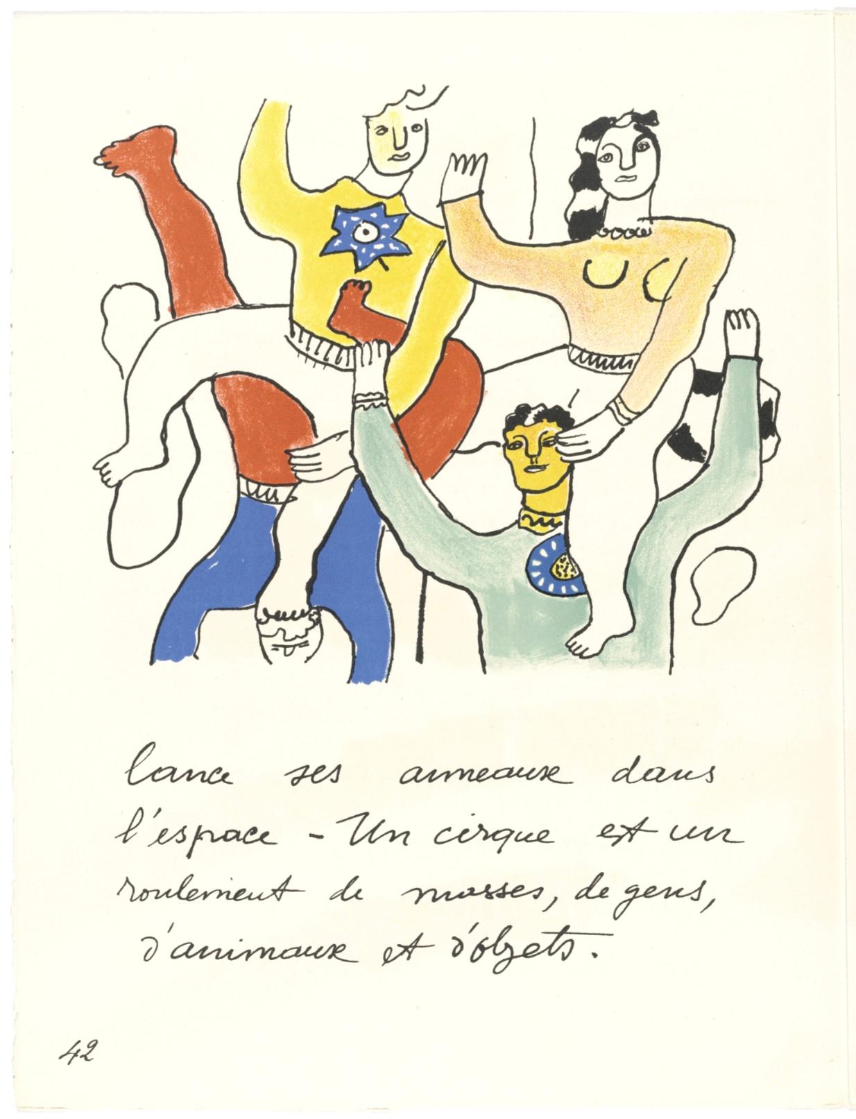 Original Limited Edition Lithograph on Arches paper. Edition: 300. Inscription: Unsigned and unnumbered, as issued. Excellent condition. Notes: From the volume, Cirque, Lithographies originales. Published by Tériade Editeur, Les Éditions Verve,