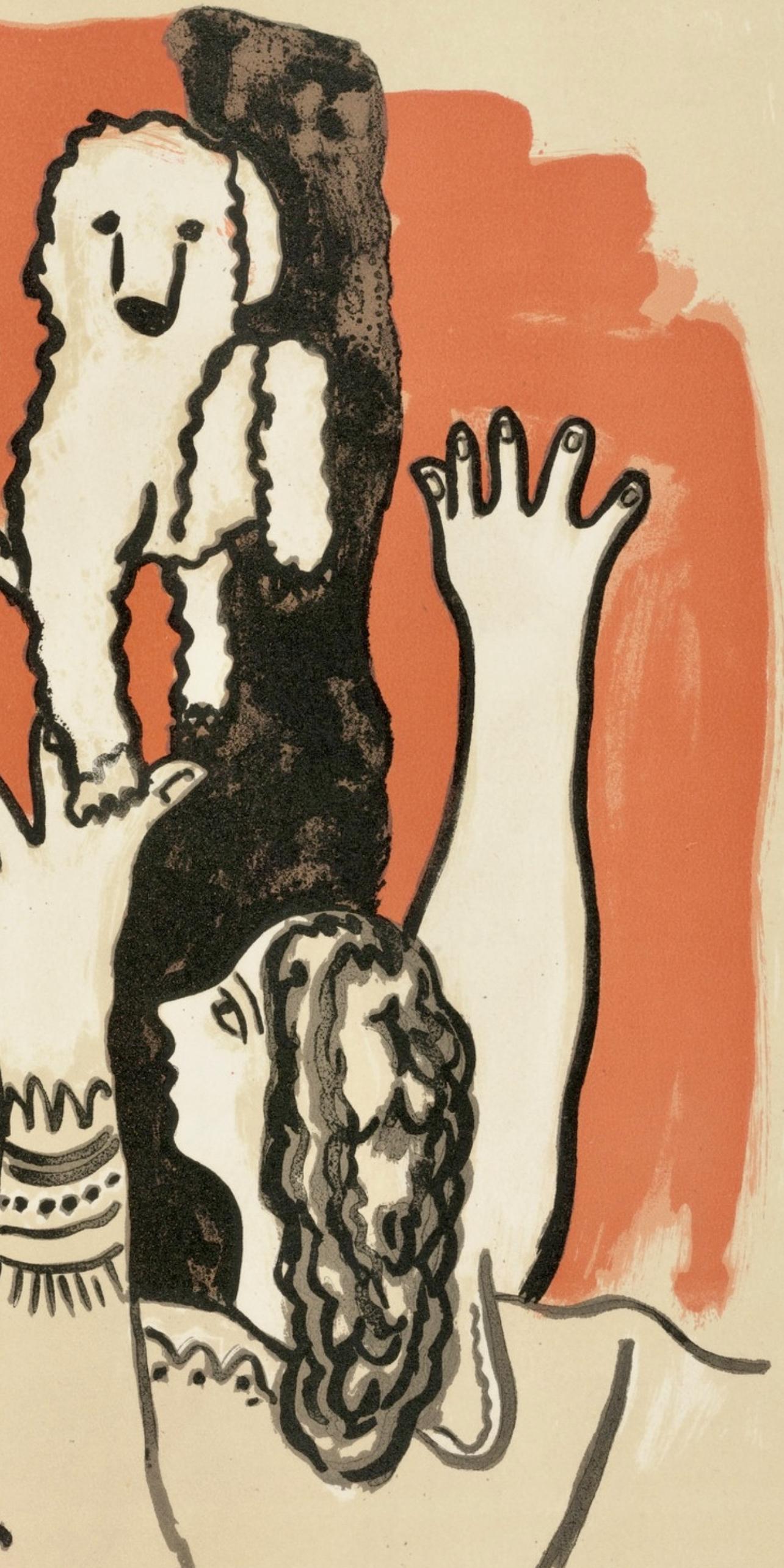 Composition, Cirque (Saphire, N° 44-106) - Modern Print by Fernand Léger