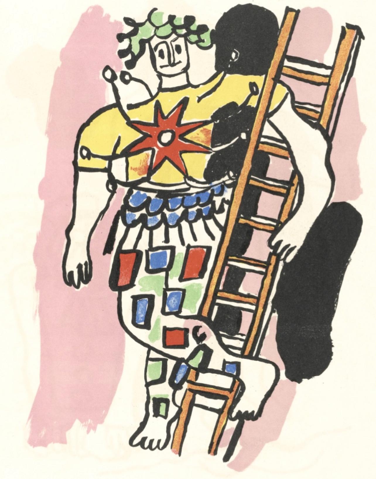 Figurative Print Fernand Léger - Composition, Cirque (Saphire 44-106), Fernand Leger