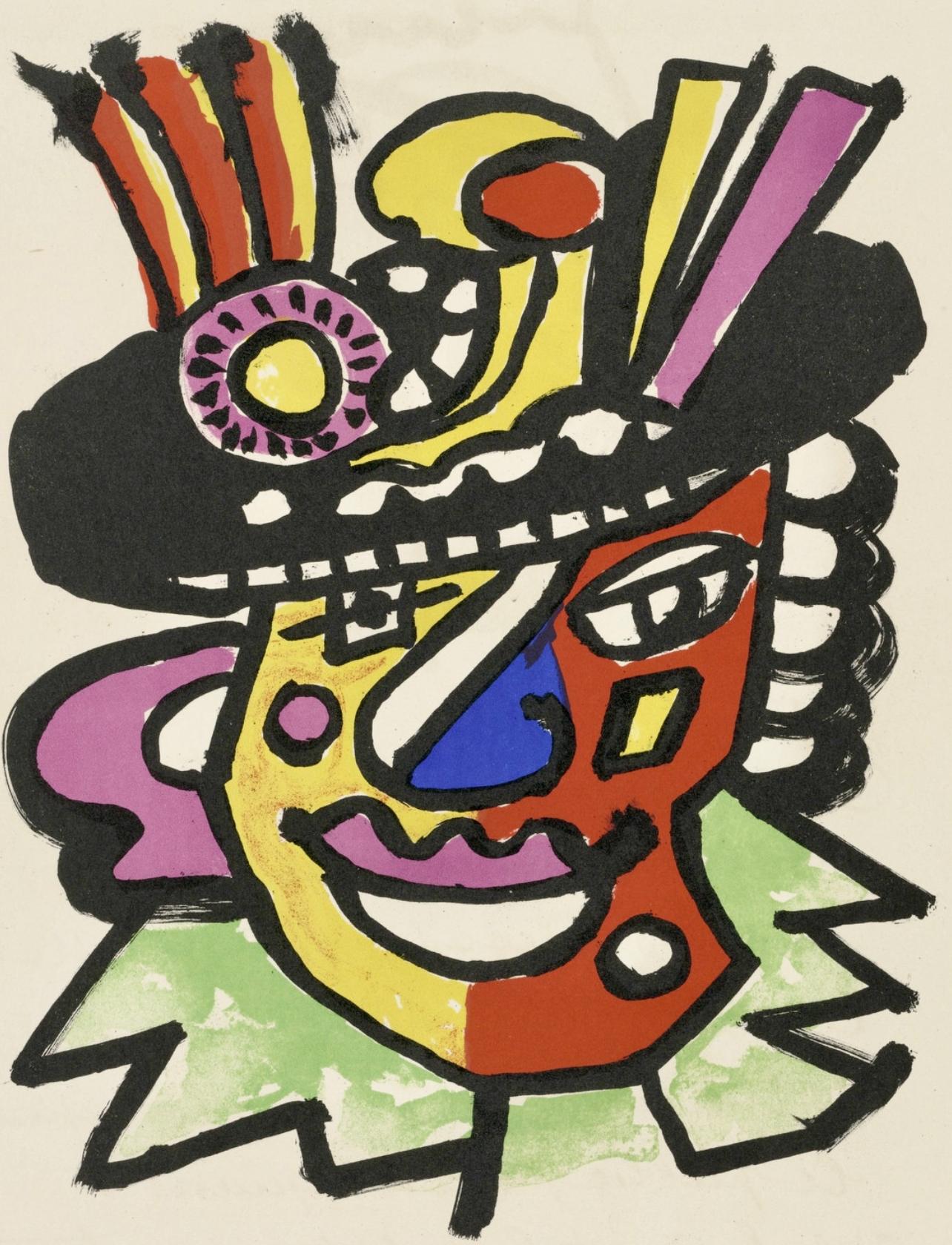 Fernand Léger Landscape Print - Composition, Cirque (Saphire, N° 44-106)