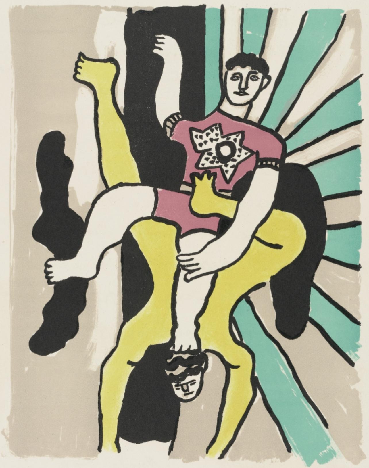 Fernand Léger Figurative Print - Composition, Cirque (Saphire 44-106), Fernand Leger