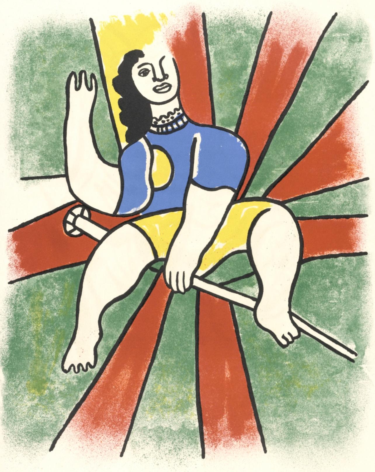 Figurative Print Fernand Léger - Composition, Cirque (Saphire 44-106), Fernand Leger