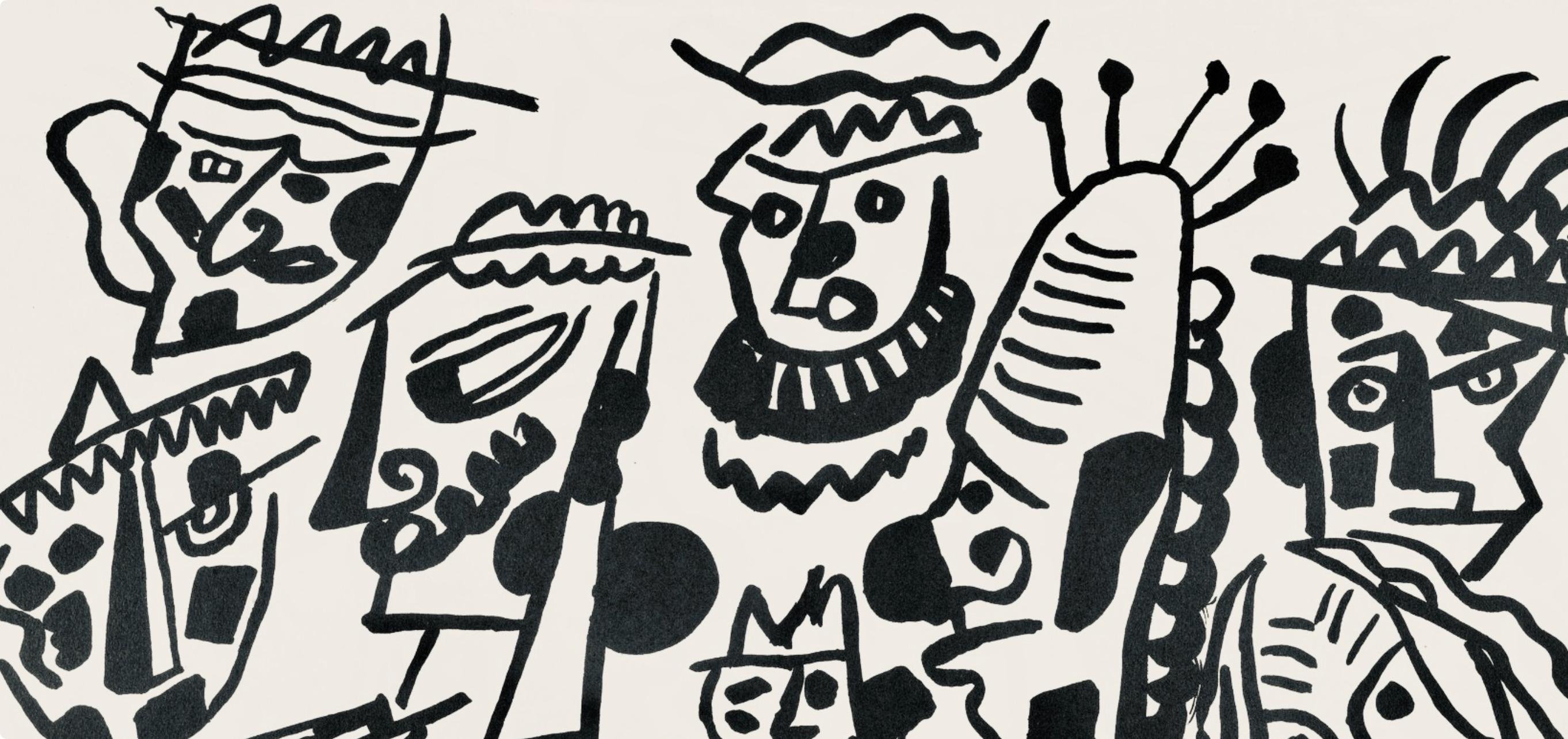 Composition, Cirque (Saphire, N° 44-106) - Print by Fernand Léger