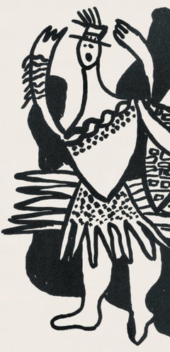 Fernand Leger, Plate 63, from Circus, 1950