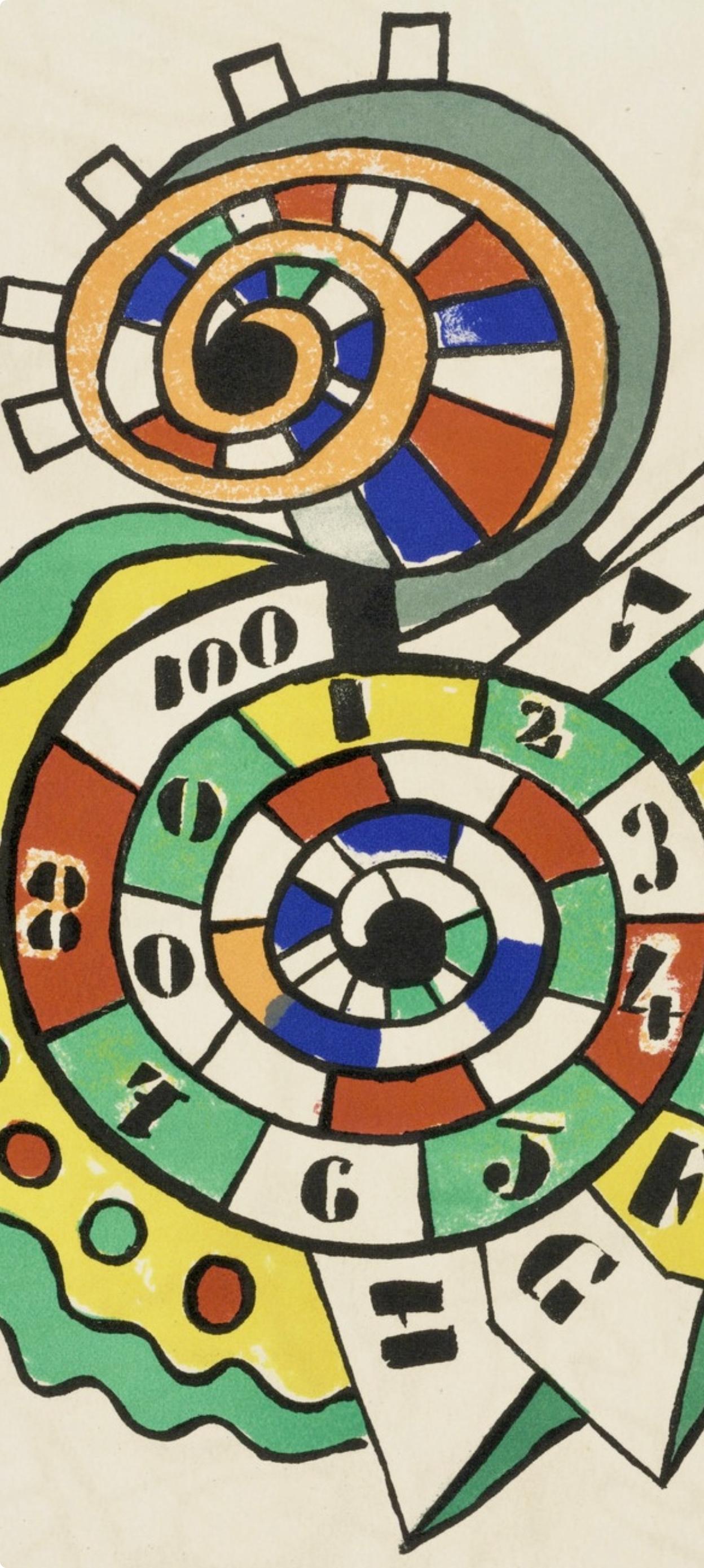 Composition, Cirque (Saphire, N° 44-106) - Print by Fernand Léger