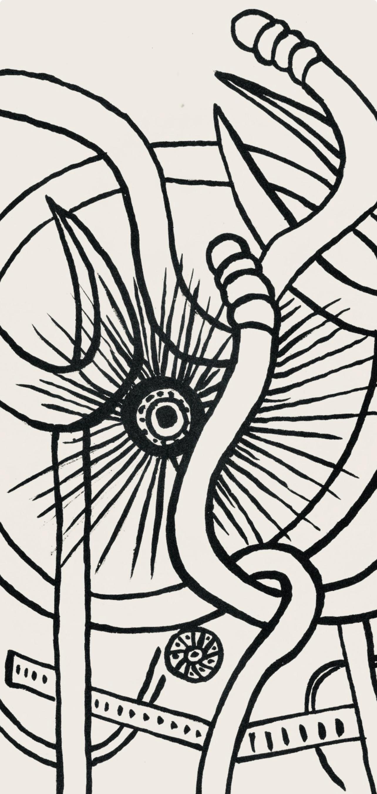 Composition, Cirque (Saphire, N° 44-106) - Print by Fernand Léger
