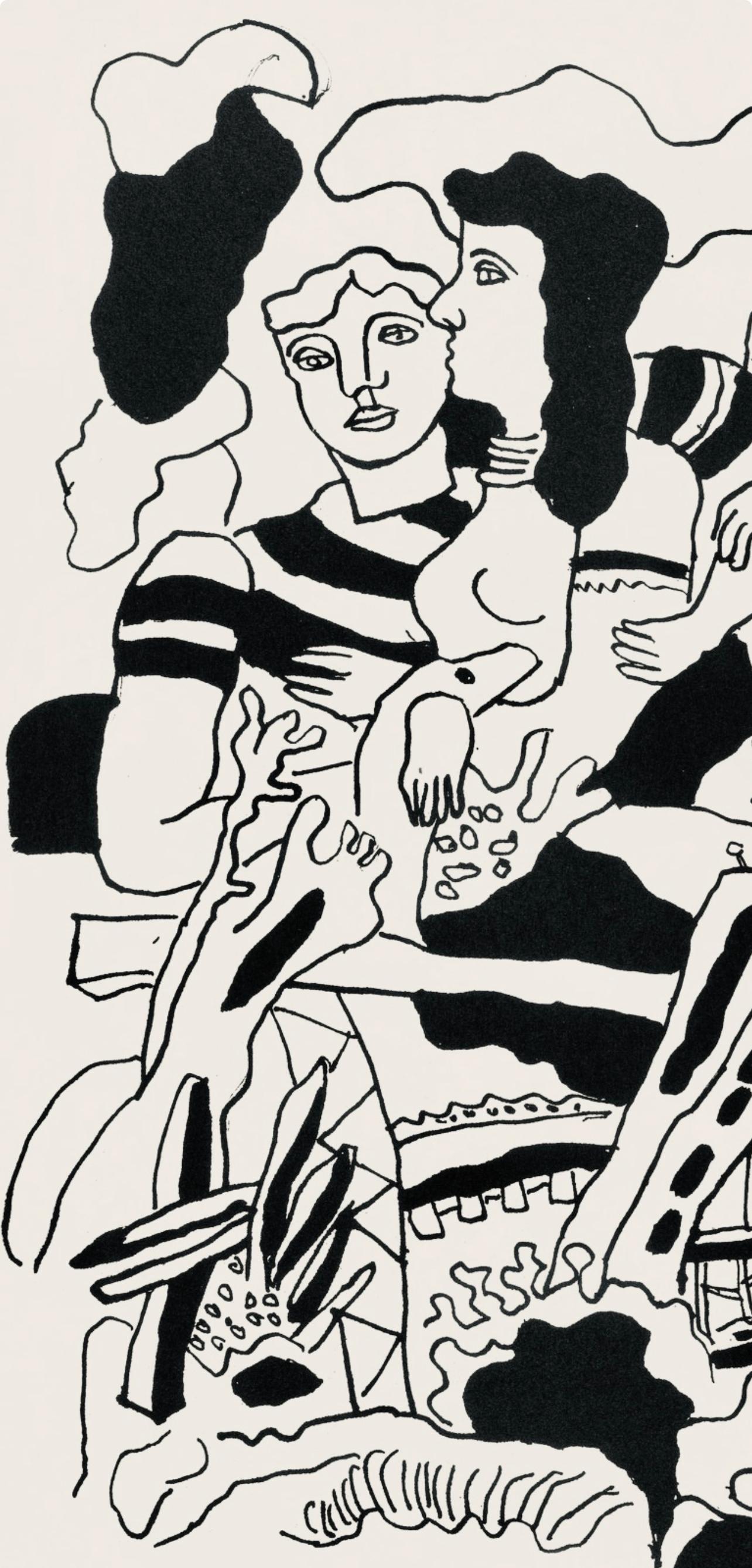 Composition, Cirque (Saphire, N° 44-106) - Print by Fernand Léger