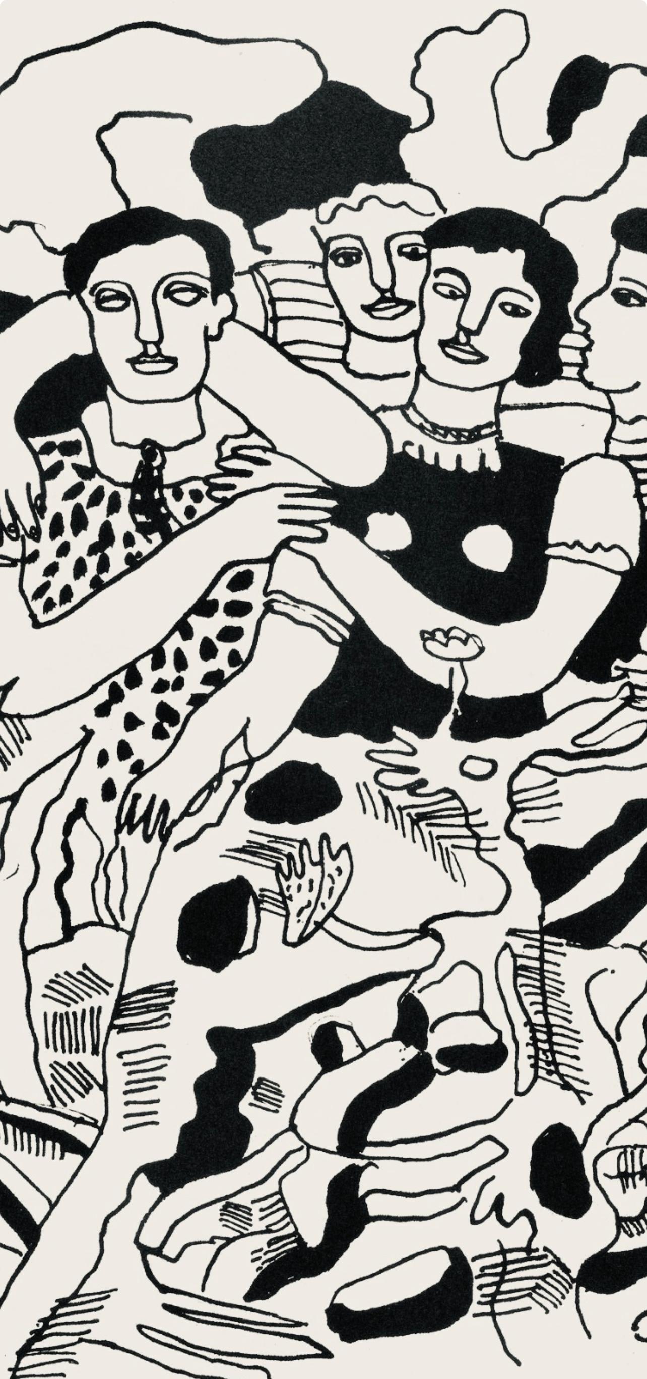 Composition, Cirque (Saphire, N° 44-106) - Print by Fernand Léger