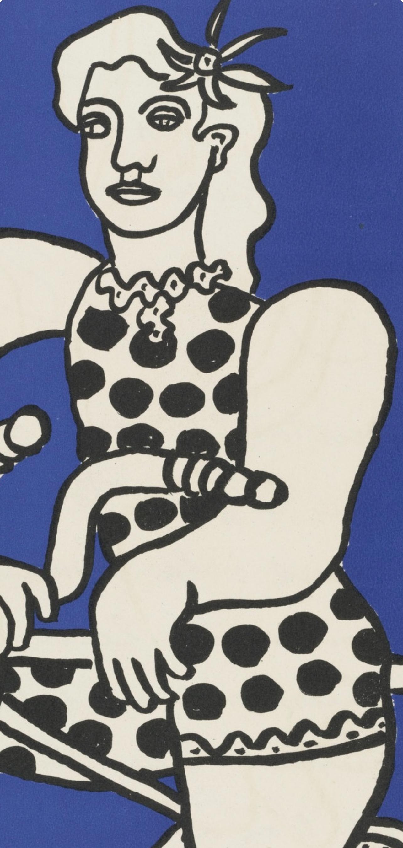 Composition, Cirque (Saphire, N° 44-106) - Modern Print by Fernand Léger