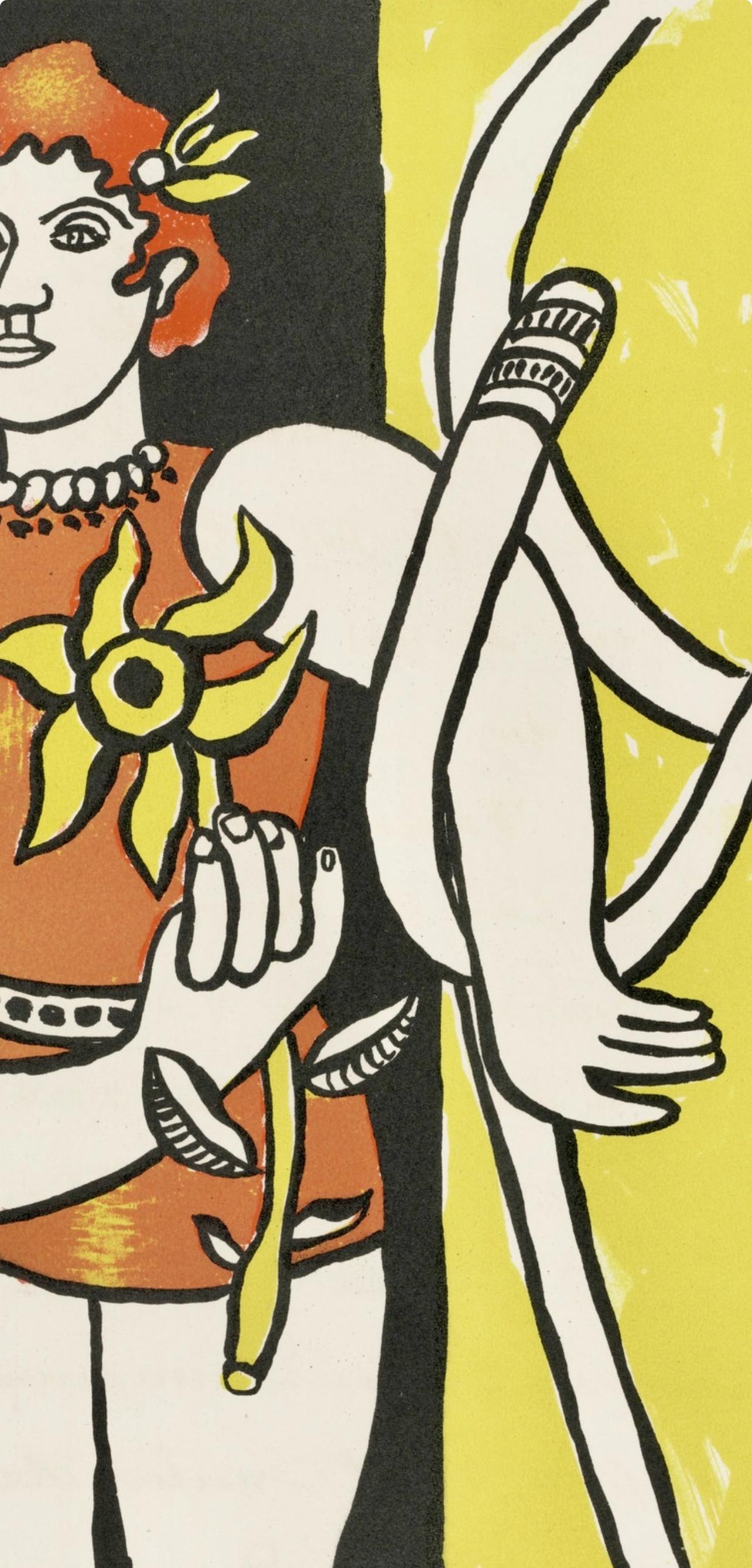 Composition, Cirque (Saphire, N° 44-106) - Modern Print by Fernand Léger