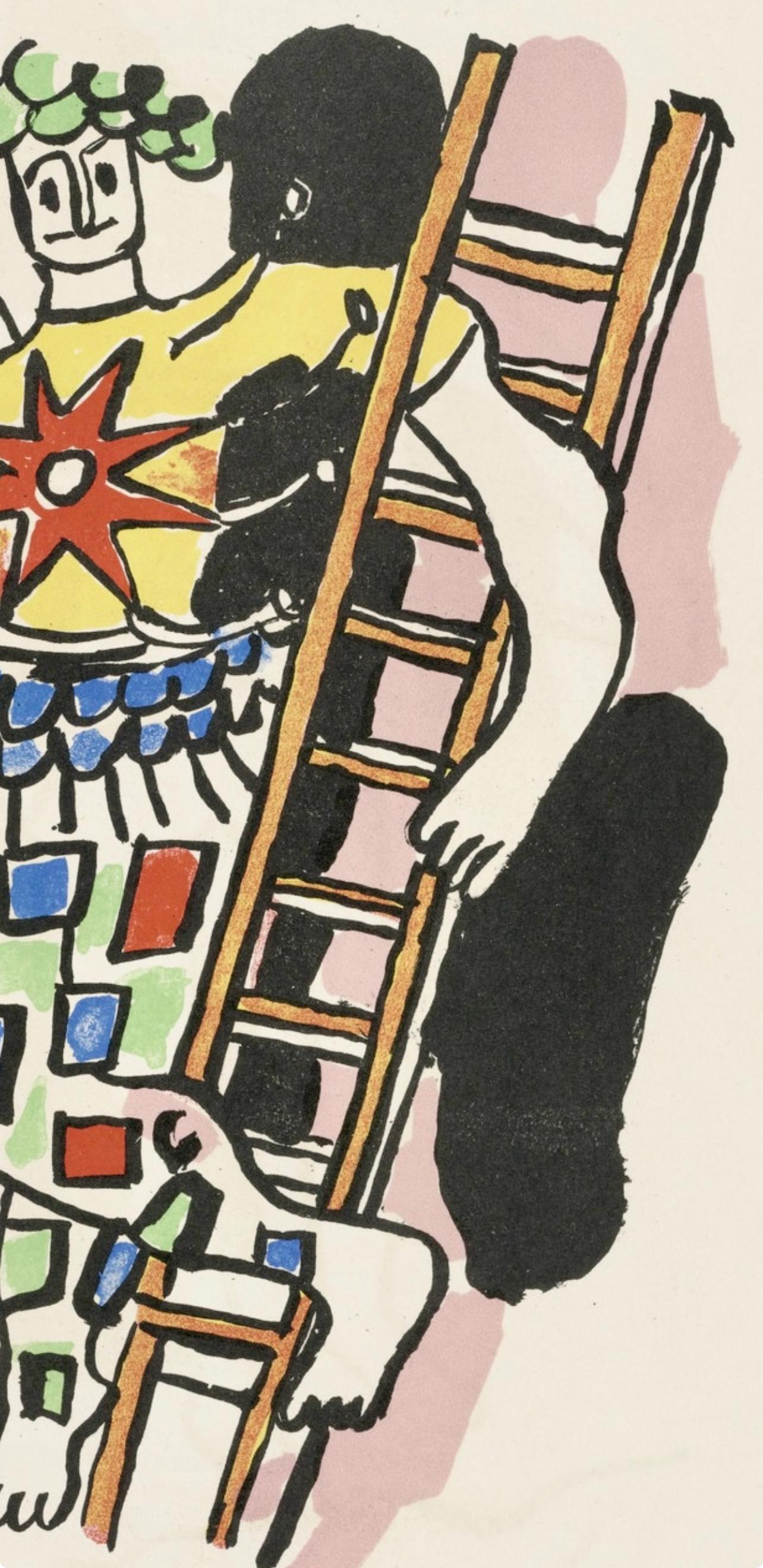 Composition, Cirque (Saphire, N° 44-106) - Modern Print by Fernand Léger