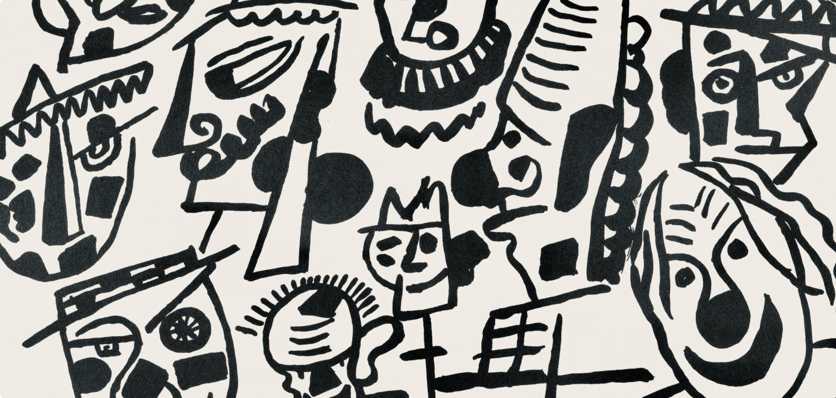 Composition, Cirque (Saphire, N° 44-106) - Modern Print by Fernand Léger