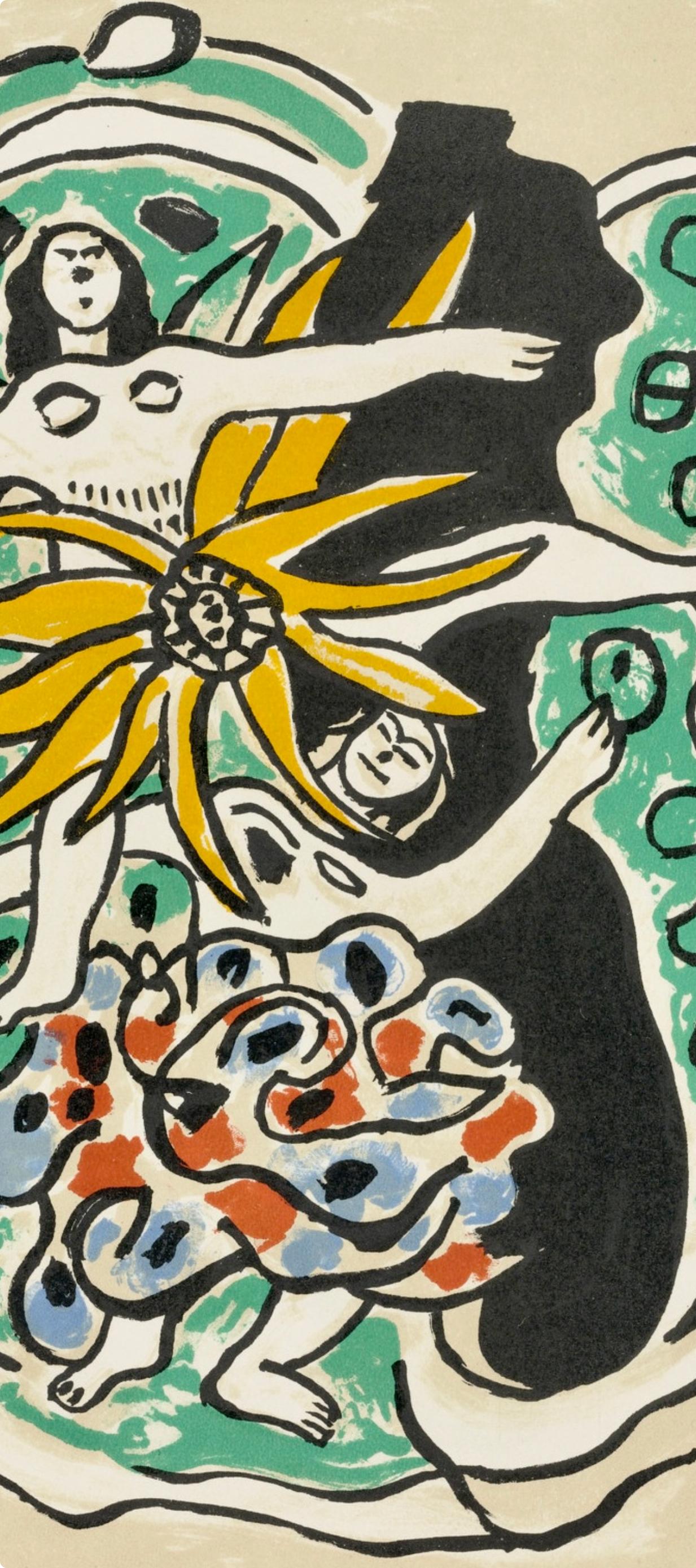 Composition, Cirque (Saphire, N° 44-106) - Modern Print by Fernand Léger