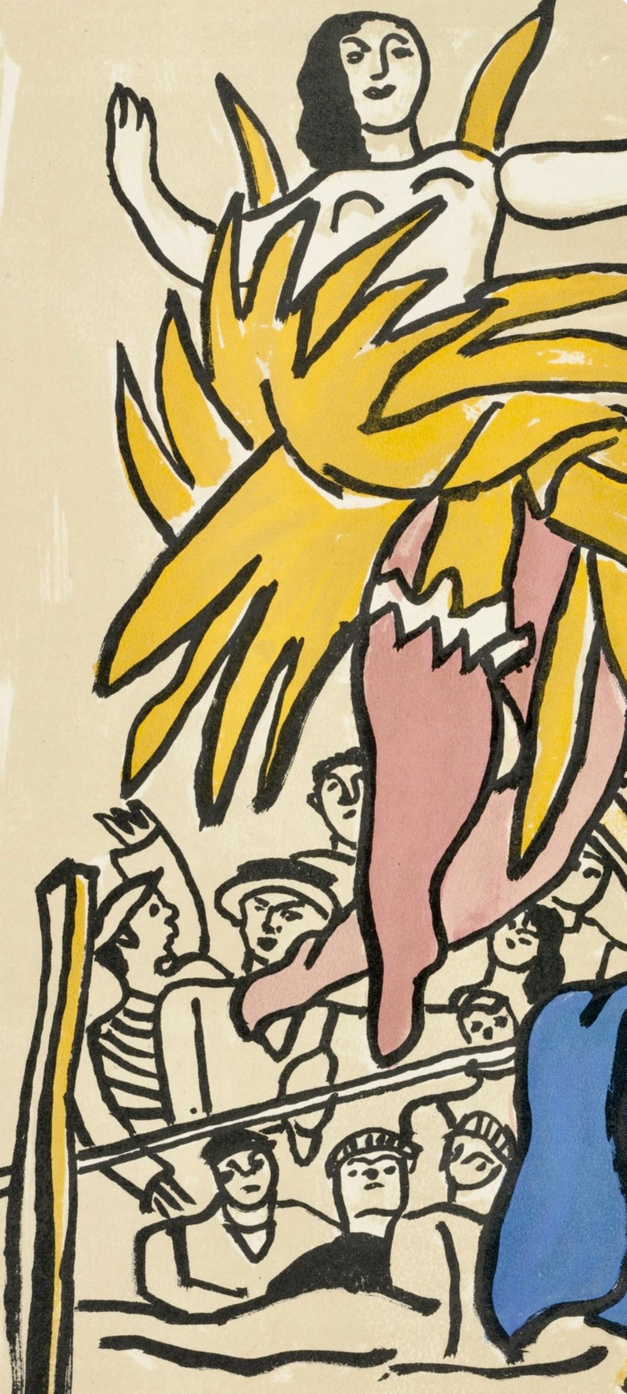 Composition, Cirque (Saphire, N° 44-106) - Modern Print by Fernand Léger