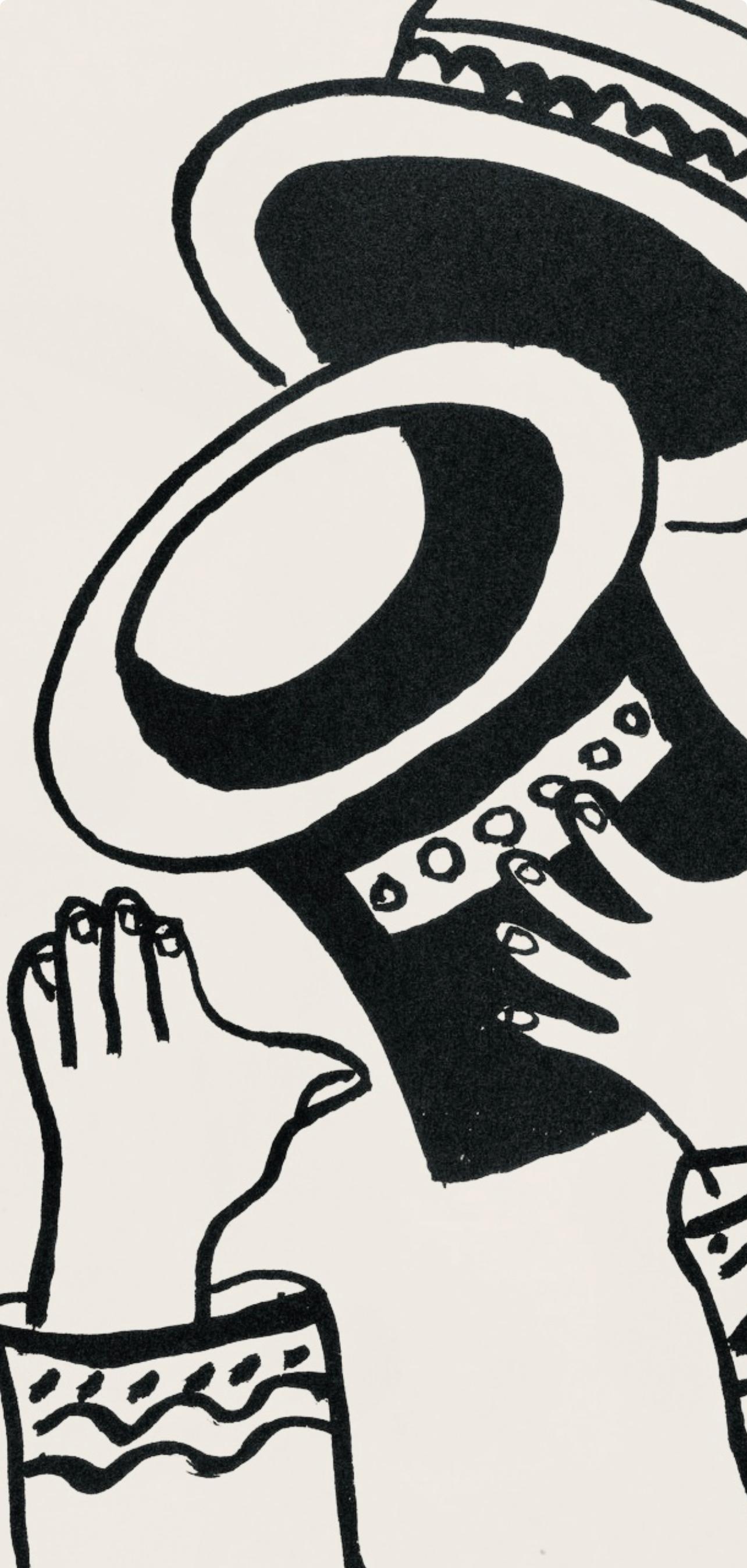 Composition, Cirque (Saphire, N° 44-106) - Modern Print by Fernand Léger