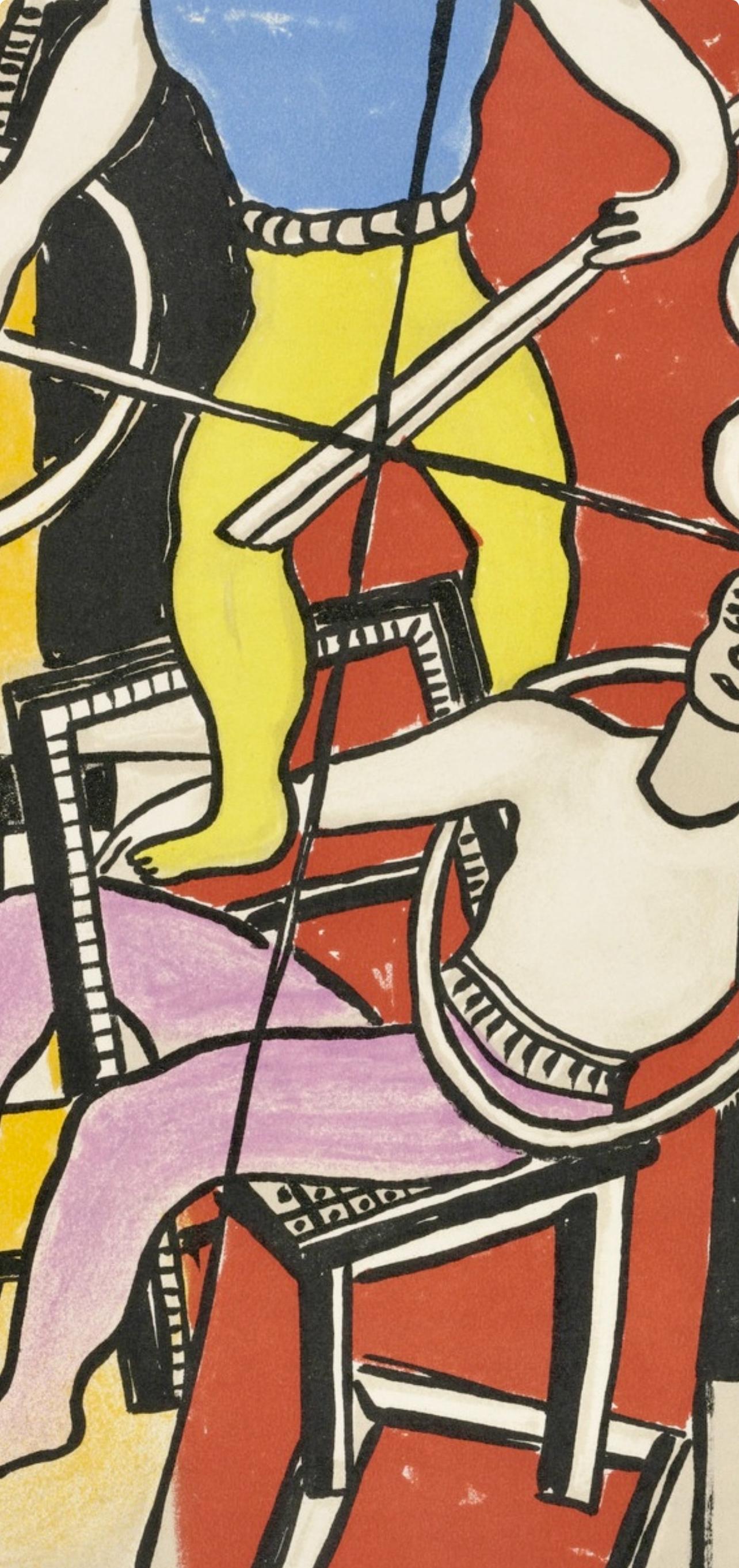 Composition, Cirque (Saphire, N° 44-106) - Modern Print by Fernand Léger