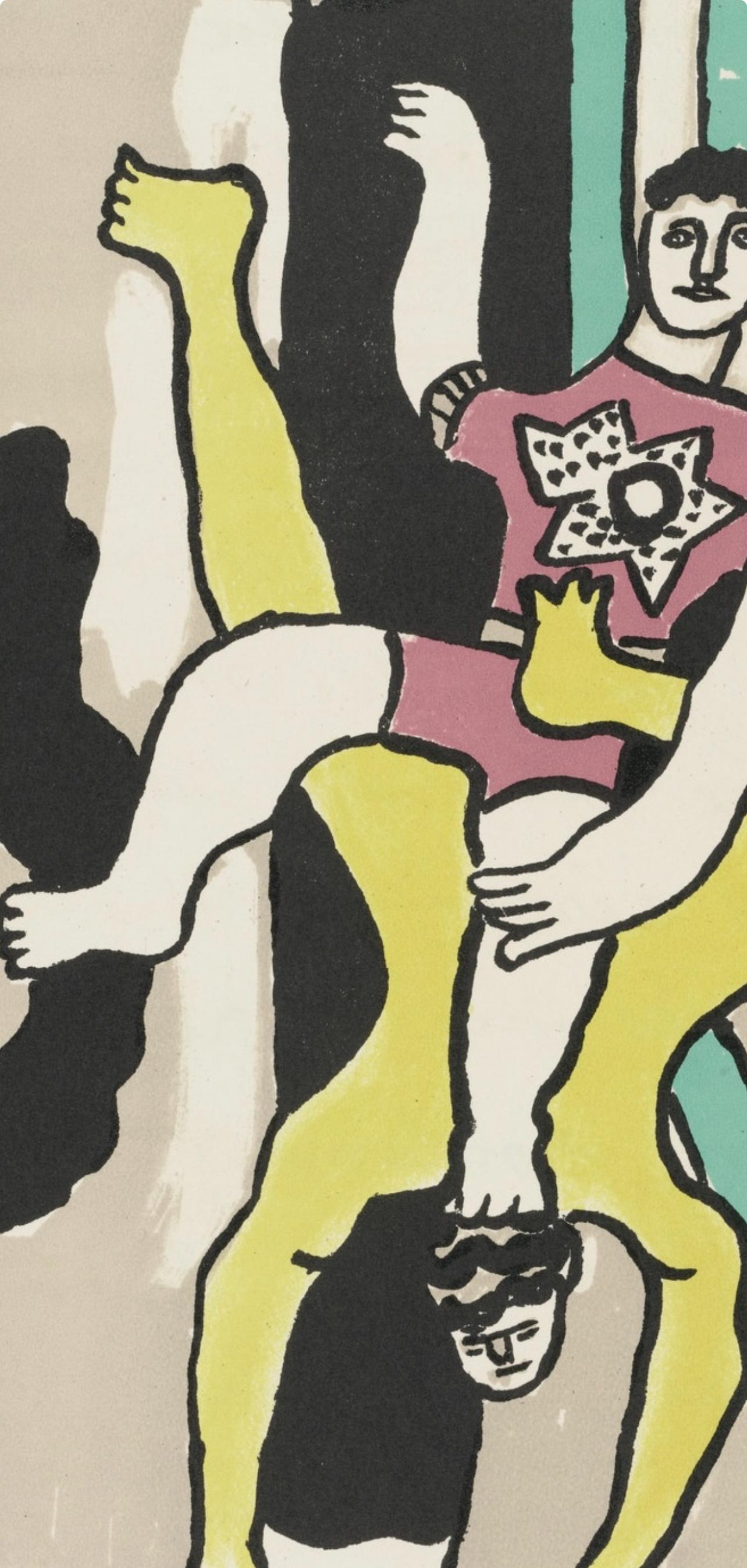 Composition, Cirque (Saphire, n° 44-106) - Moderne Print par Fernand Léger