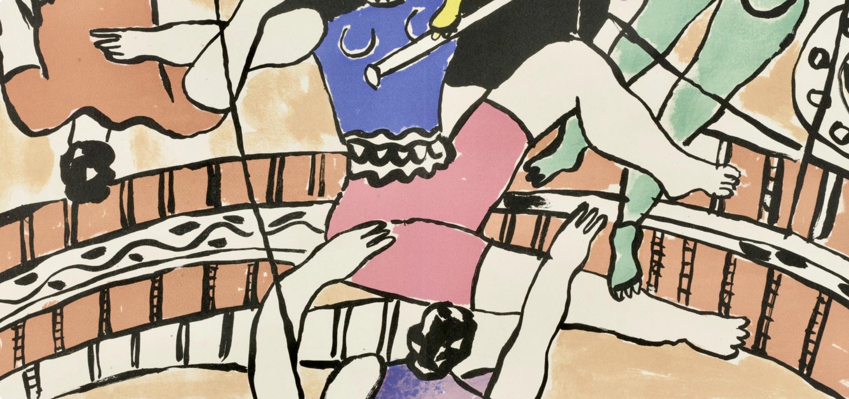 Composition, Cirque (Saphire, N° 44-106) - Modern Print by Fernand Léger