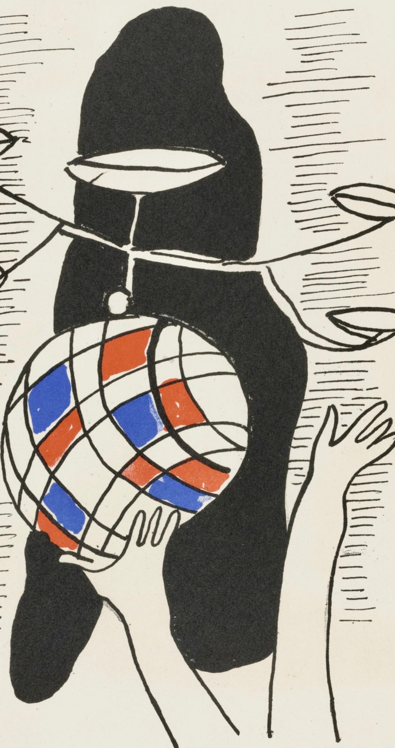 Composition, Cirque (Saphire, N° 44-106) - Modern Print by Fernand Léger