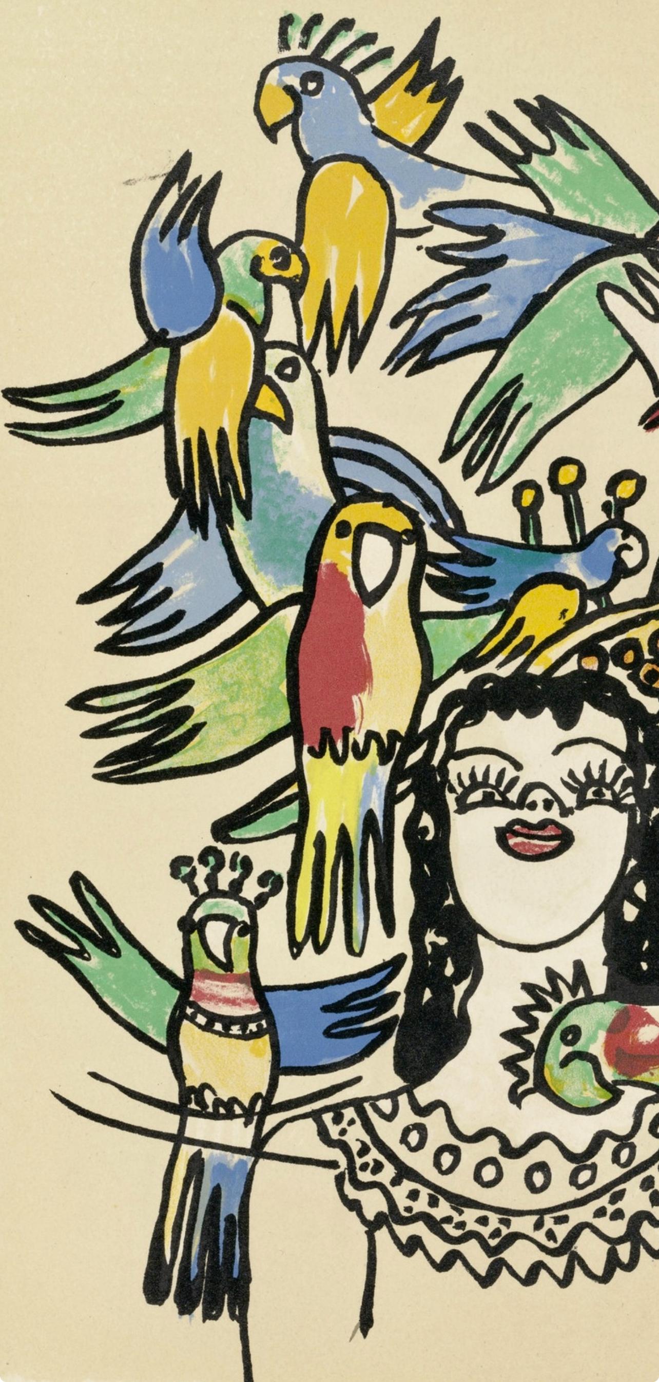 Composition, Cirque (Saphire, N° 44-106) - Modern Print by Fernand Léger