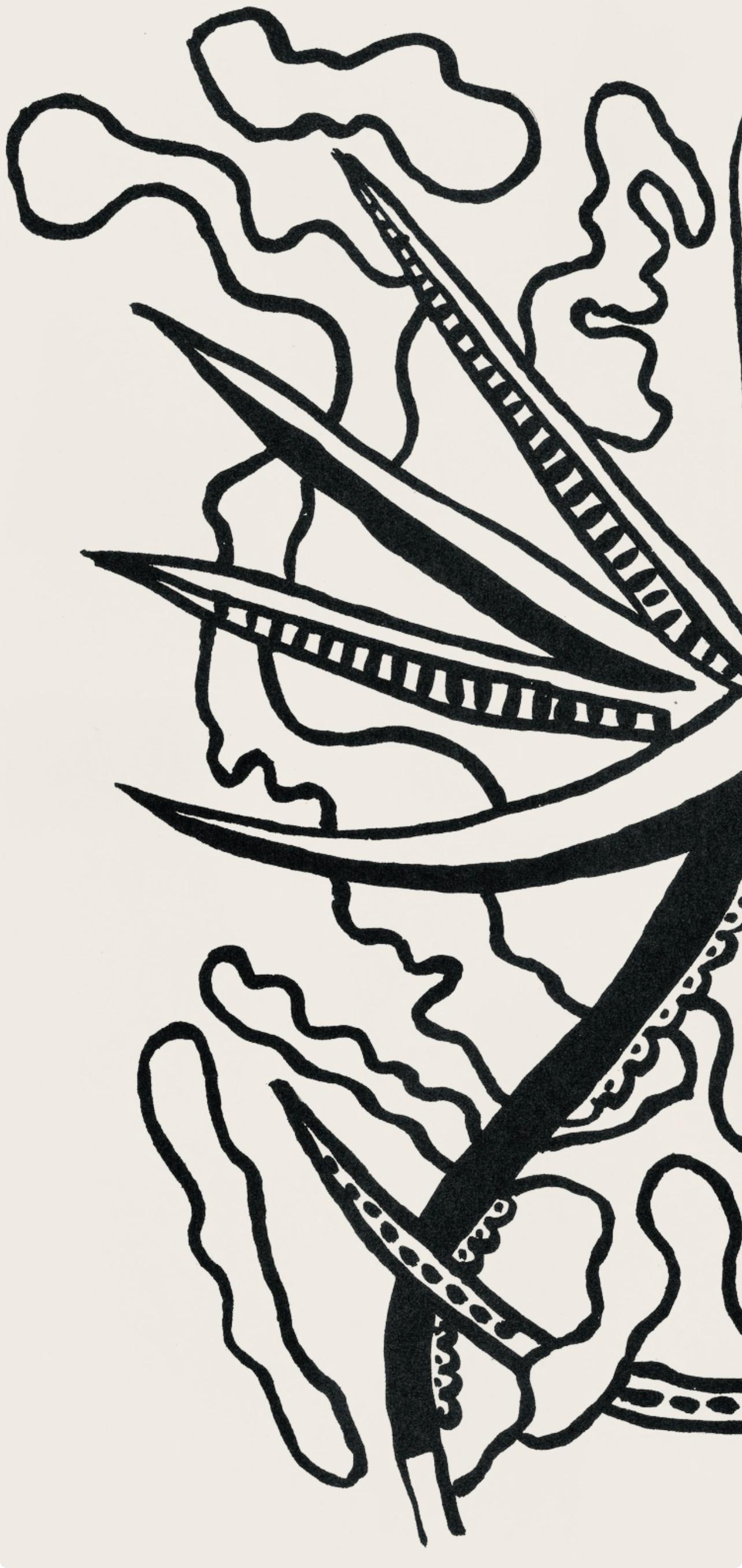 Composition, Cirque (Saphire, N° 44-106) - Modern Print by Fernand Léger