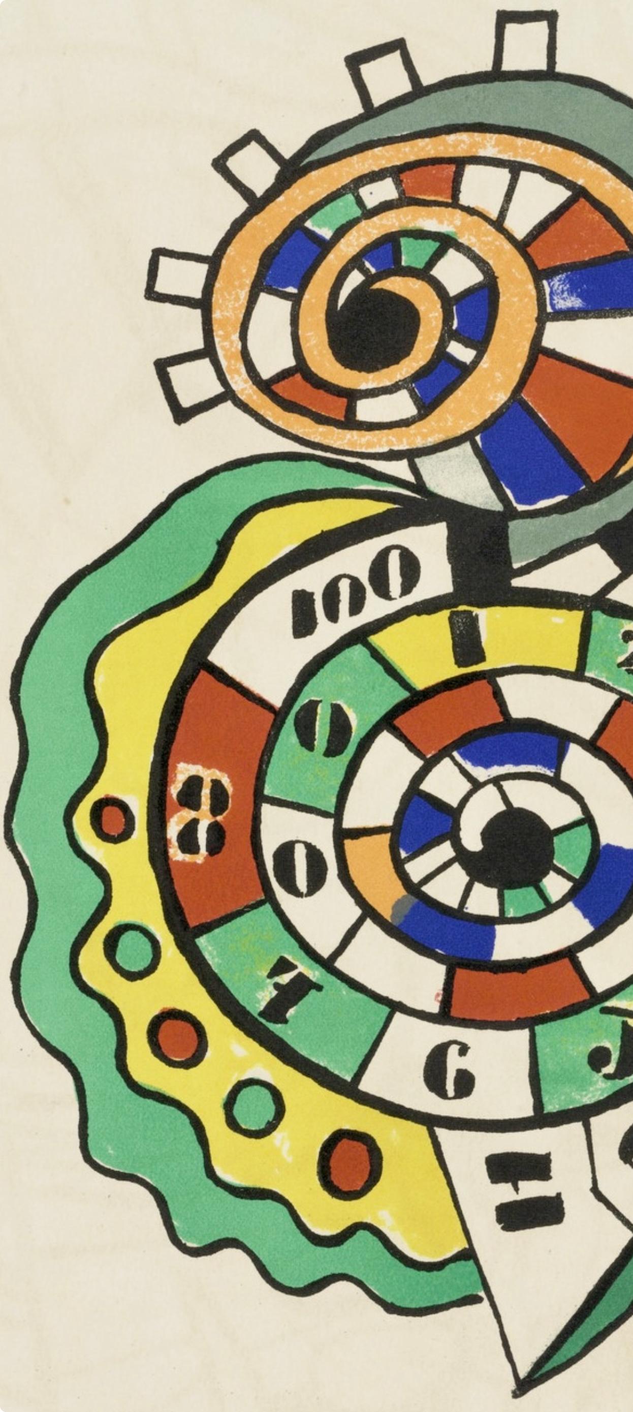 Composition, Cirque (Saphire, N° 44-106) - Modern Print by Fernand Léger