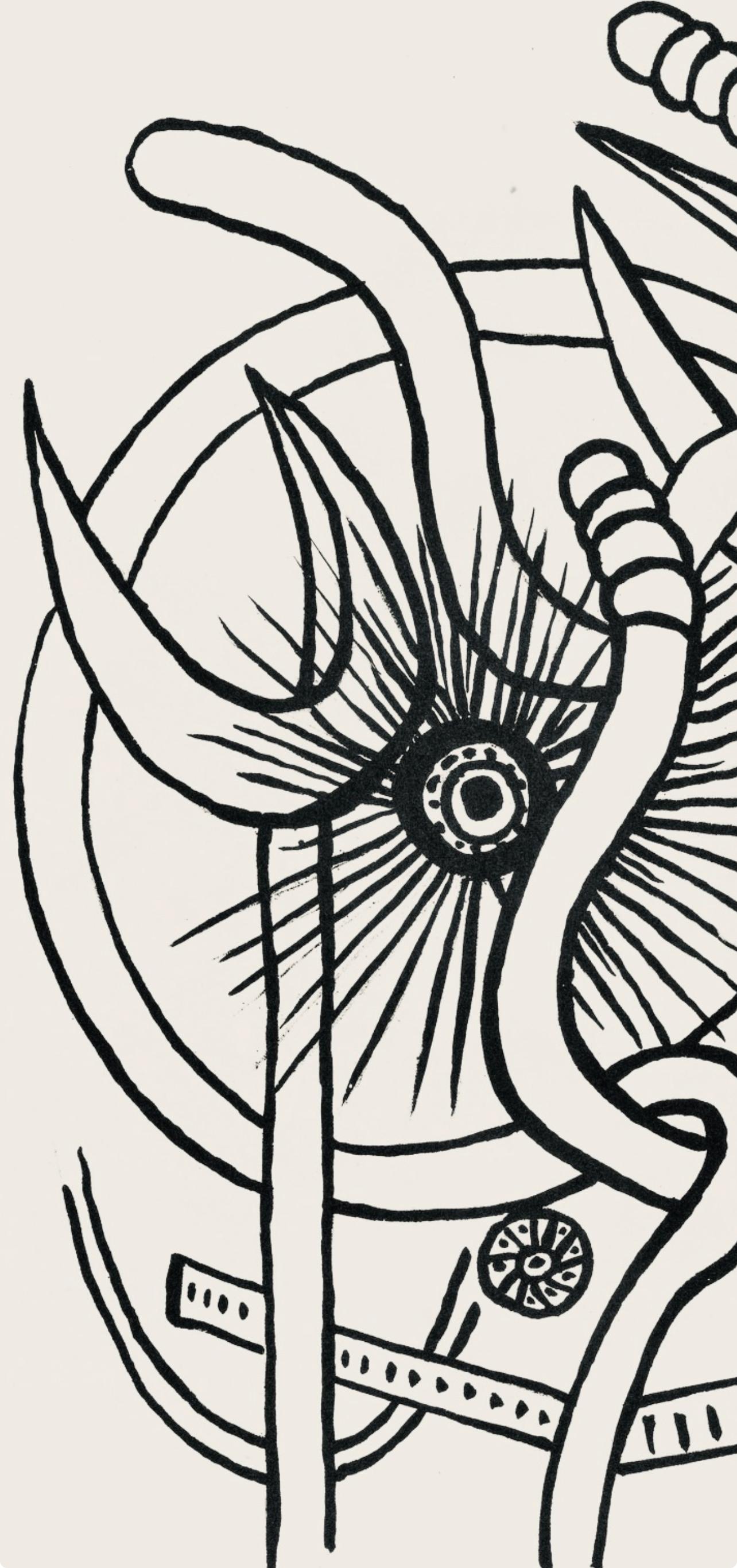 Composition, Cirque (Saphire, N° 44-106) - Modern Print by Fernand Léger