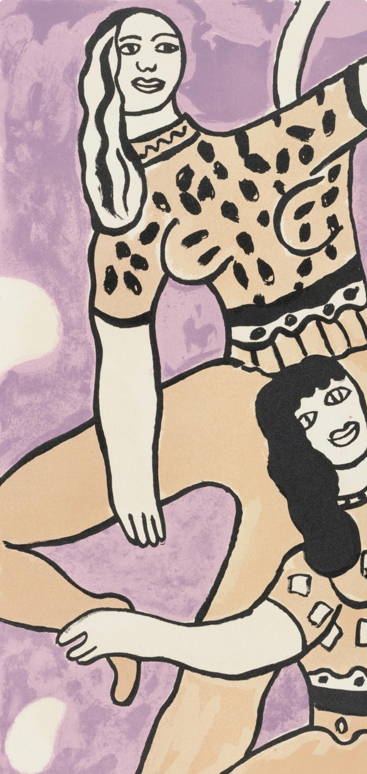 Composition, Cirque (Saphire, N° 44-106) - Modern Print by Fernand Léger