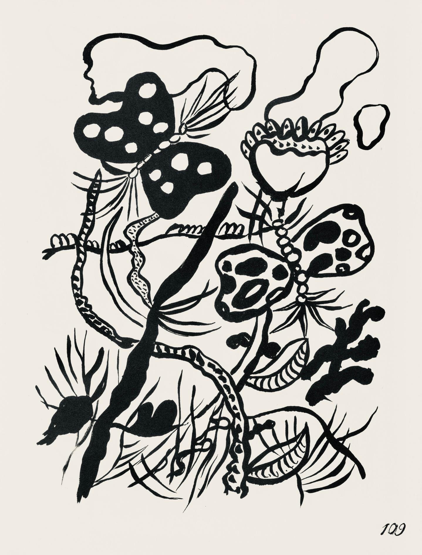 Lithograph on vélin d’Arches paper. Inscription: Unsigned and unnumbered, as issued. Good condition. Notes: From the folio, Cirque, Lithographies Originales. Published by Les Éditions Verve, Paris, under the direction of Tériade, éditeur, Paris;