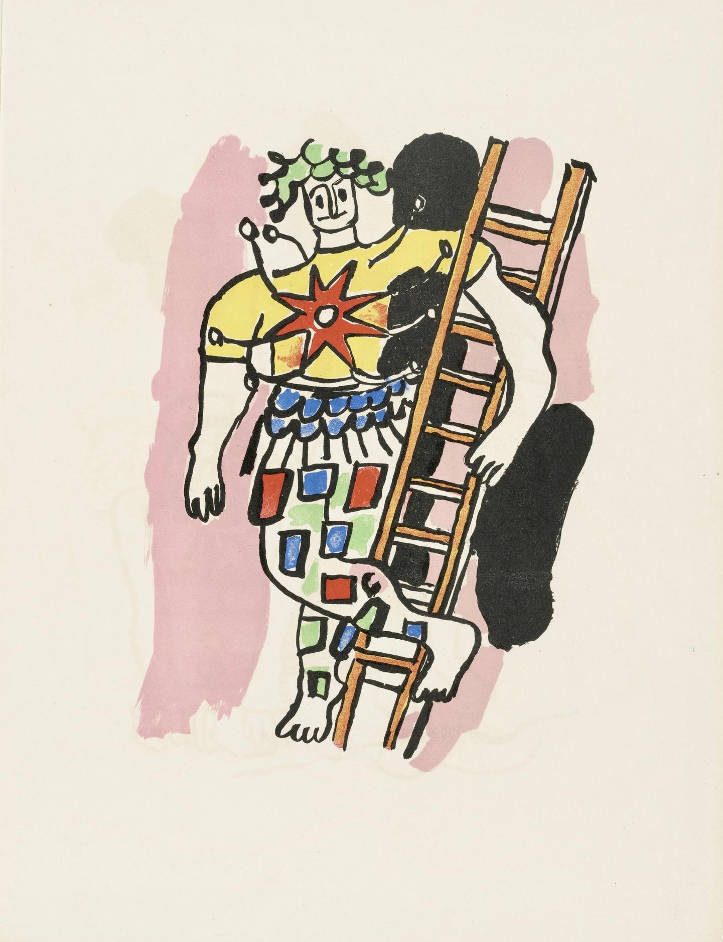 Lithograph on vélin d’Arches paper. Inscription: Unsigned and unnumbered, as issued. Good condition. Notes: From the folio, Cirque, Lithographies Originales. Published by Les Éditions Verve, Paris, under the direction of Tériade, éditeur, Paris;