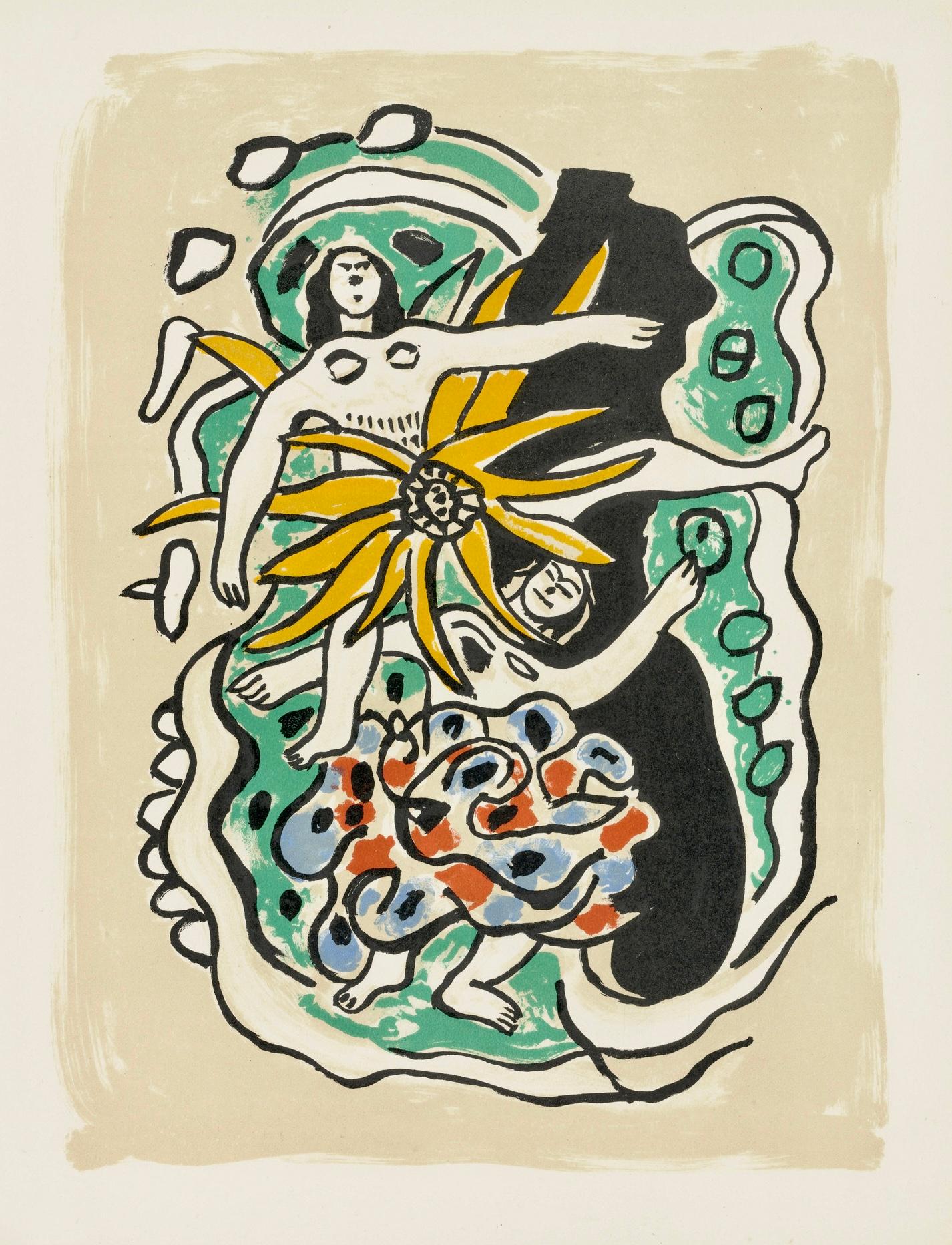 Lithograph on vélin d’Arches paper. Inscription: Unsigned and unnumbered, as issued. Good condition. Notes: From the folio, Cirque, Lithographies Originales. Published by Les Éditions Verve, Paris, under the direction of Tériade, éditeur, Paris;