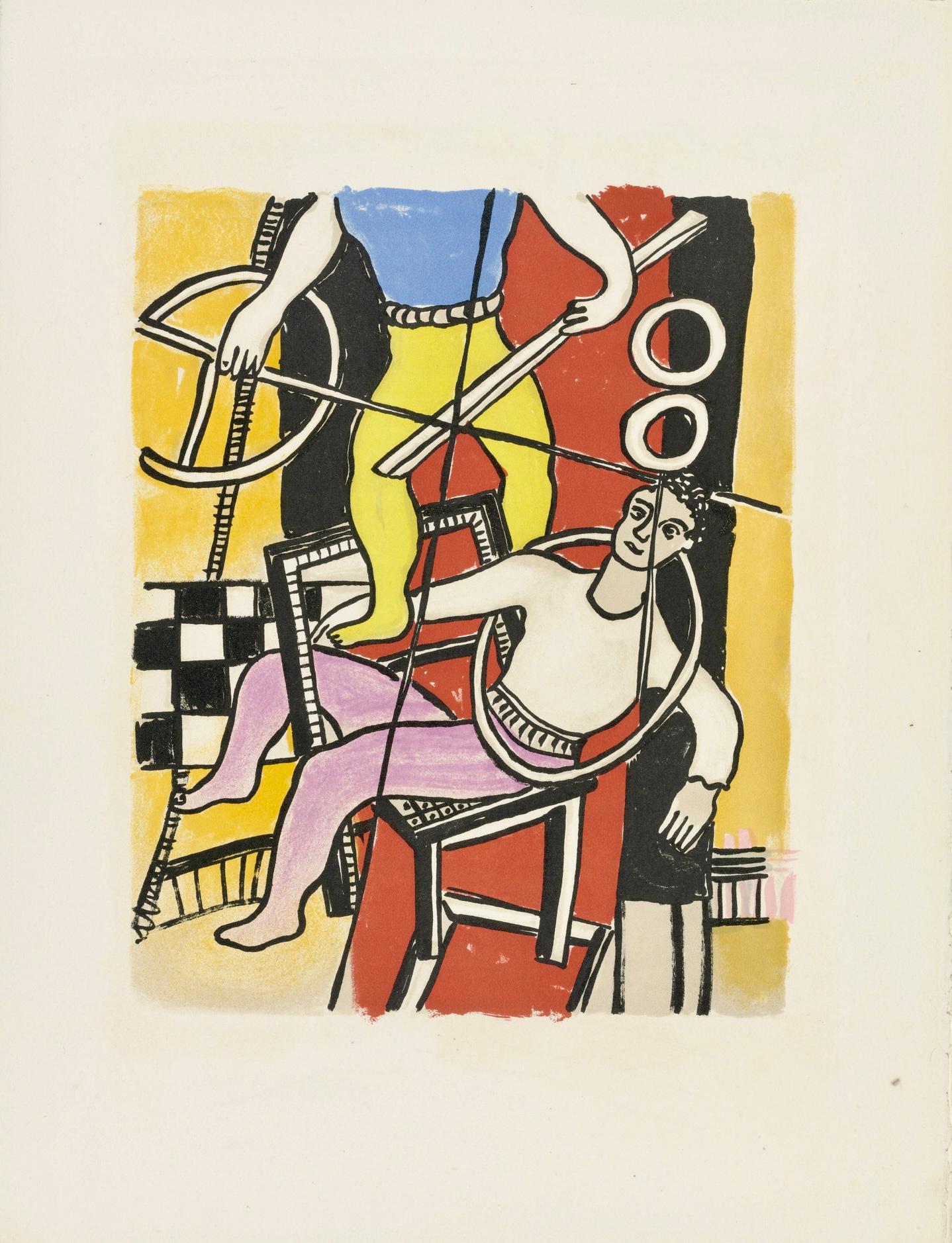 Lithograph on vélin d’Arches paper. Inscription: Unsigned and unnumbered, as issued. Good condition. Notes: From the folio, Cirque, Lithographies Originales. Published by Les Éditions Verve, Paris, under the direction of Tériade, éditeur, Paris;