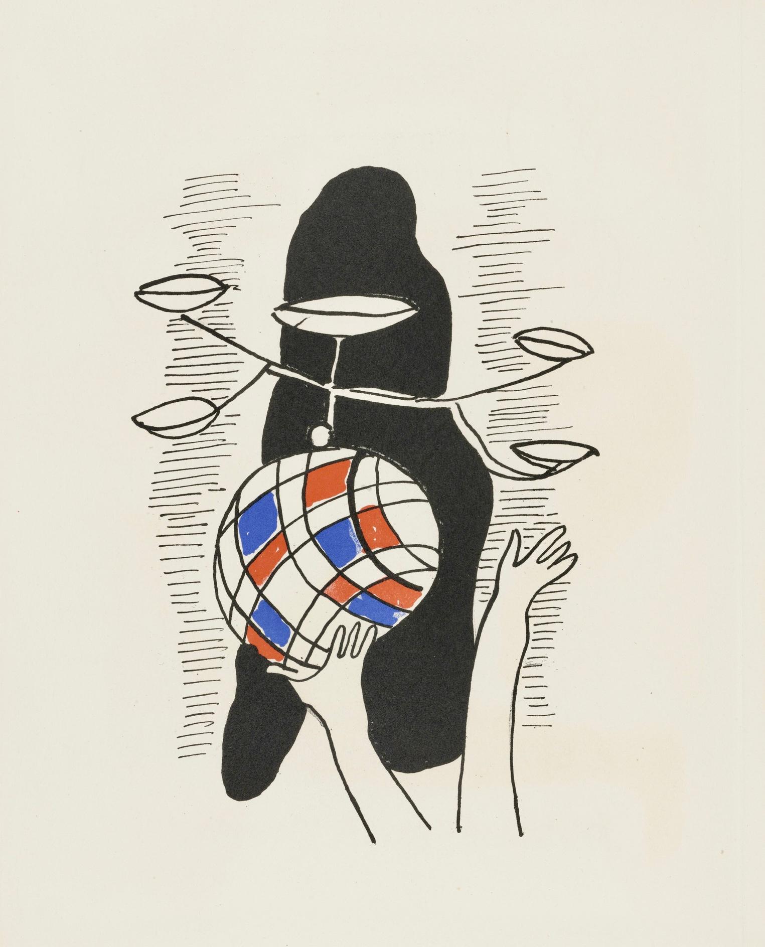 Lithograph on vélin d’Arches paper. Inscription: Unsigned and unnumbered, as issued. Good condition. Notes: From the folio, Cirque, Lithographies Originales. Published by Les Éditions Verve, Paris, under the direction of Tériade, éditeur, Paris;