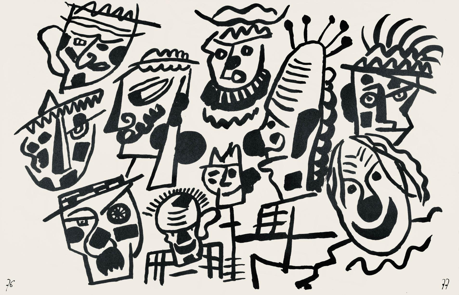 Fernand Léger Landscape Print - Composition, Cirque (Saphire, N° 44-106)