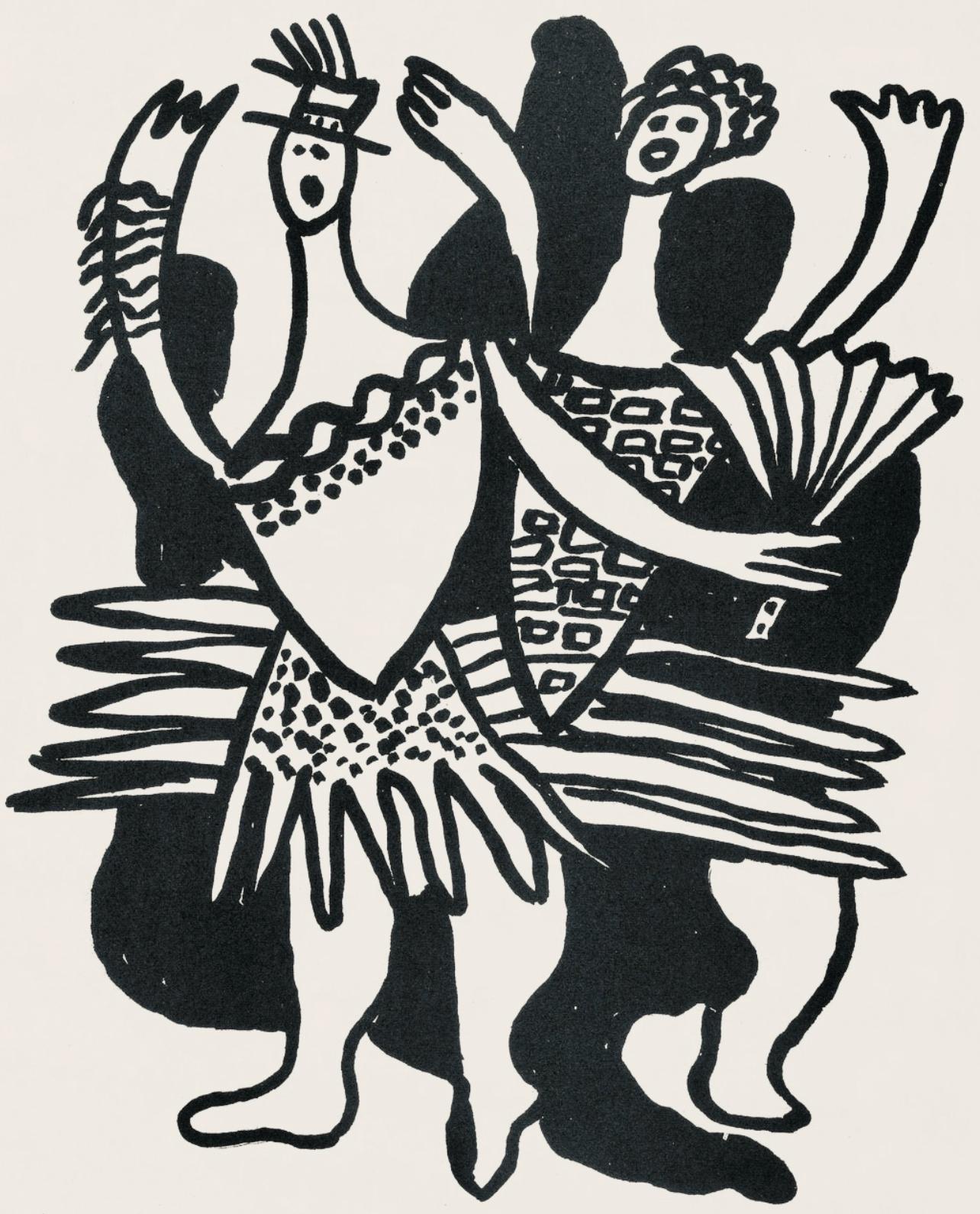 Fernand Léger Figurative Print - Composition, Cirque (Saphire, N° 44-106)