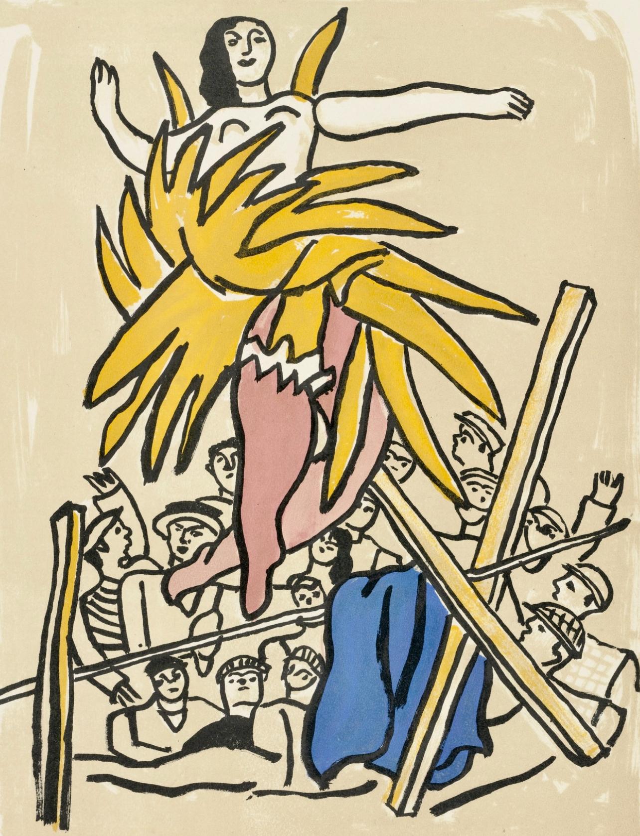 Fernand Léger Landscape Print - Composition, Cirque (Saphire, N° 44-106)