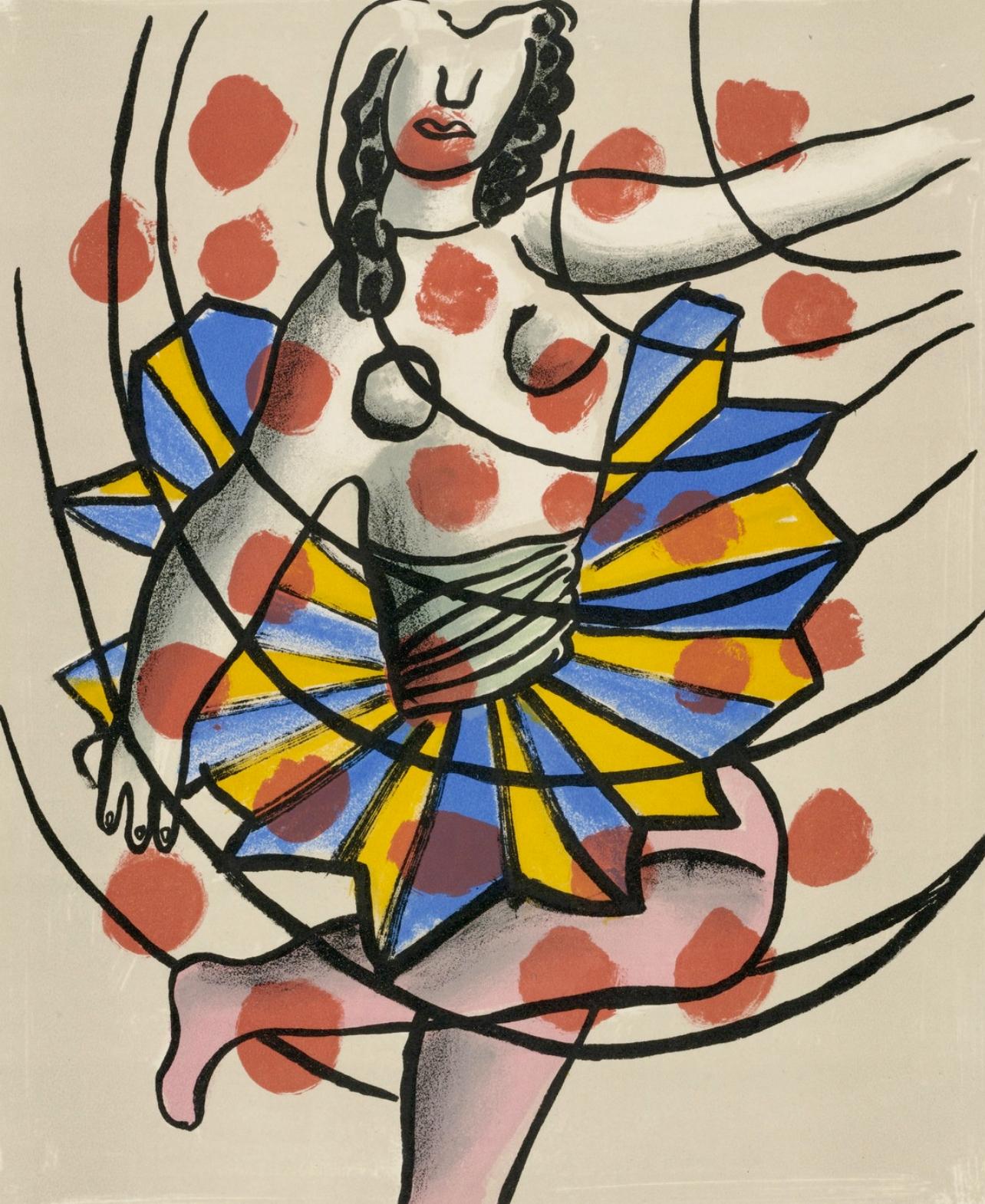 Fernand Léger Landscape Print - Composition, Cirque (Saphire, N° 44-106)