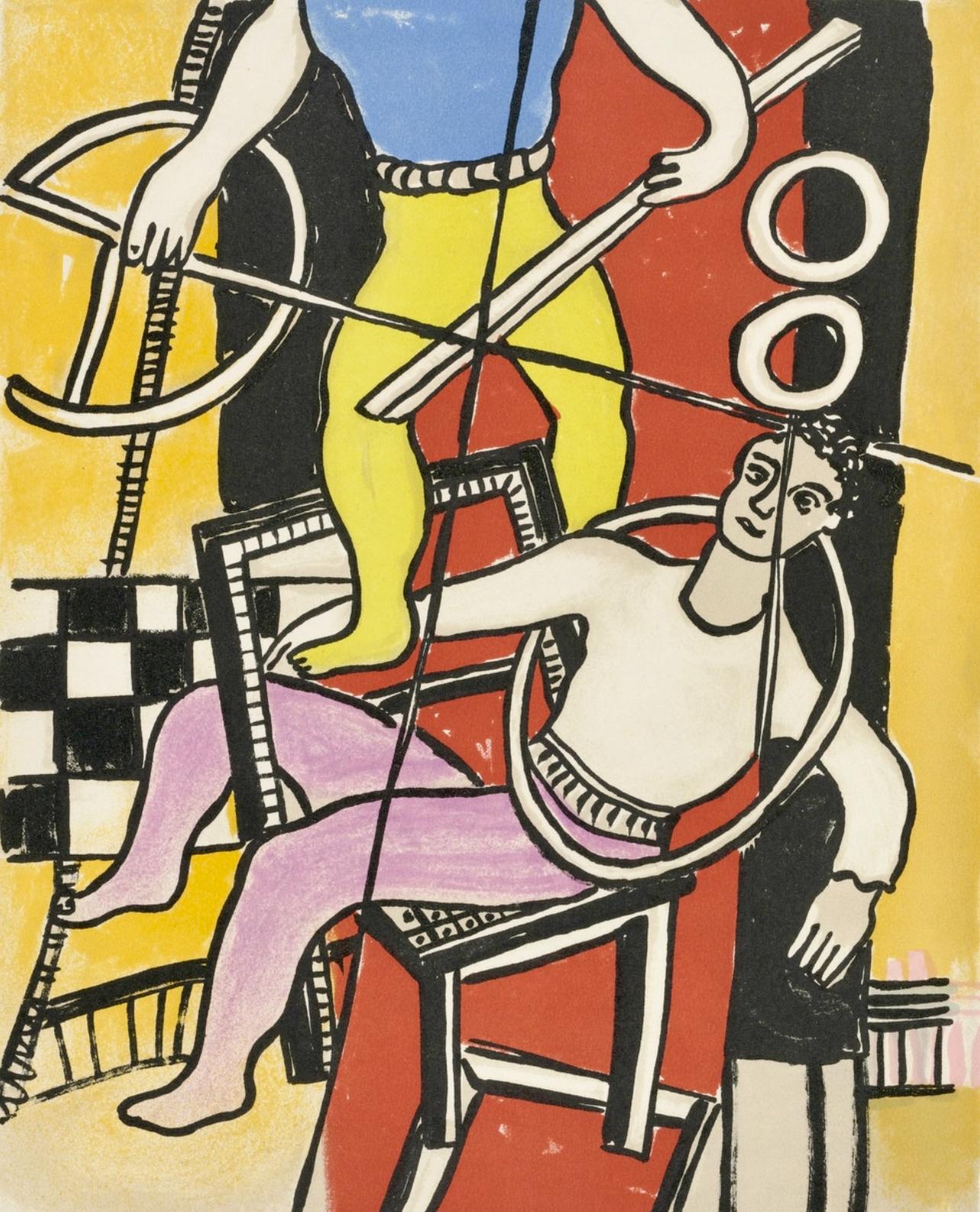 Fernand Léger Landscape Print - Composition, Cirque (Saphire, N° 44-106)