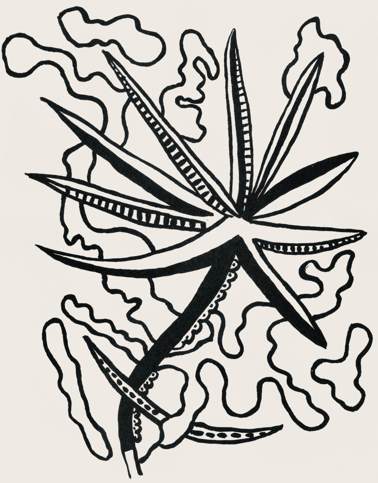 Fernand Léger Landscape Print - Composition, Cirque (Saphire, N° 44-106)