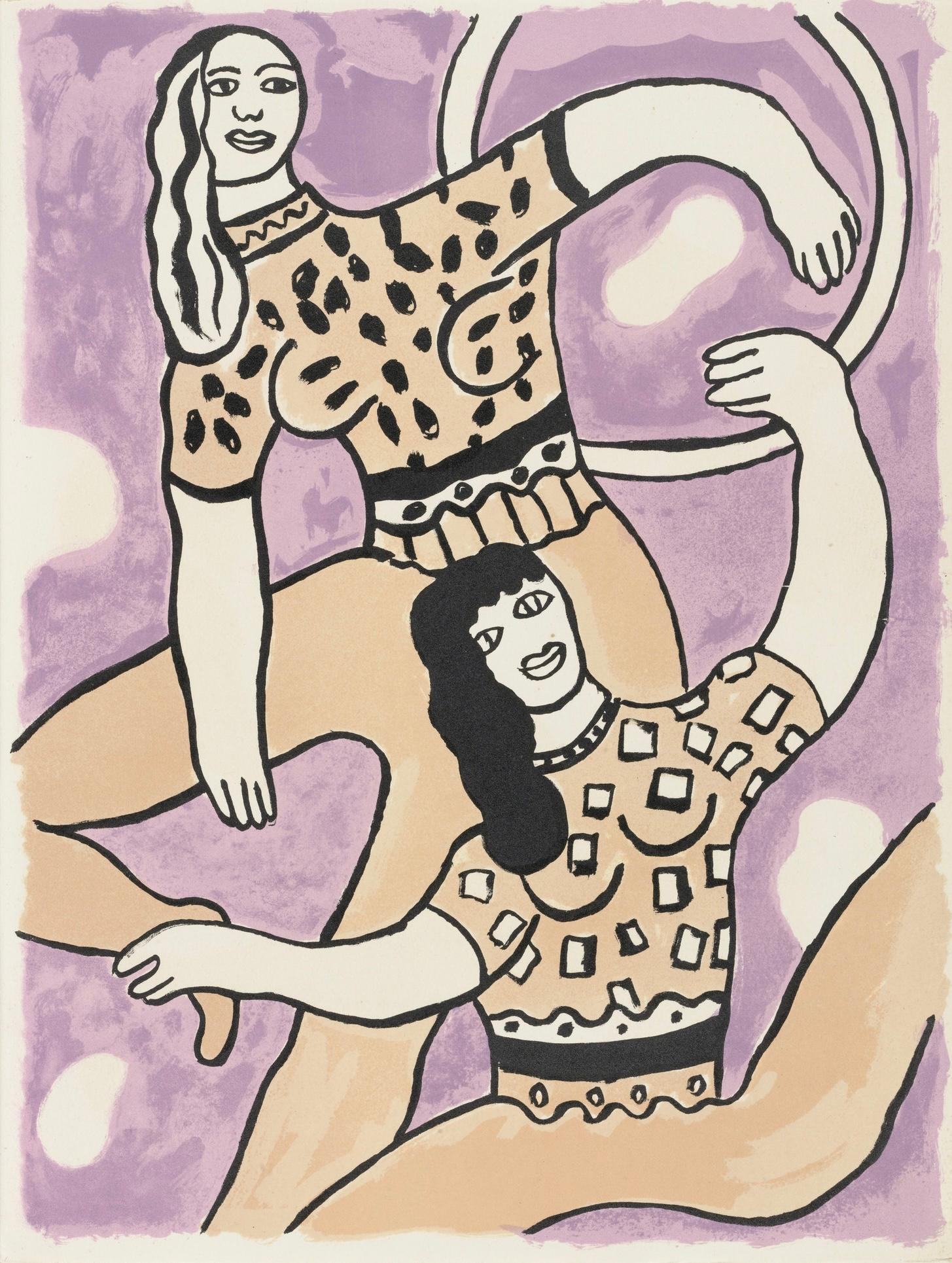Fernand Léger Figurative Print - Composition, Cirque (Saphire, N° 44-106)