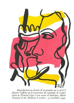 Composition - Lithographie d'après Fernand Léger - 1982