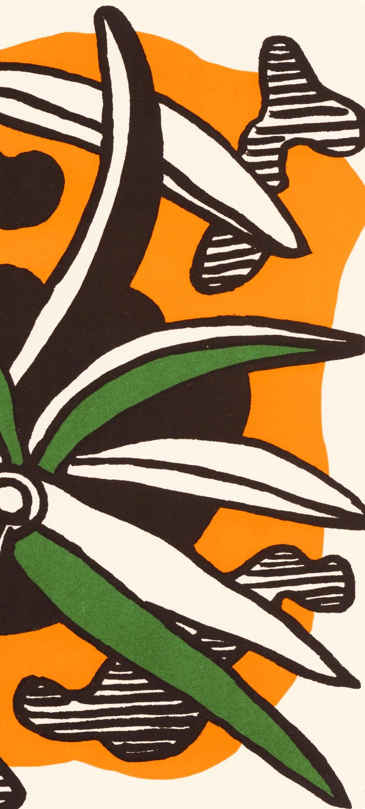 Composición (Saphire 120), Société internationale d'art XXe siècle - Still-Life Print Blanco de Fernand Léger