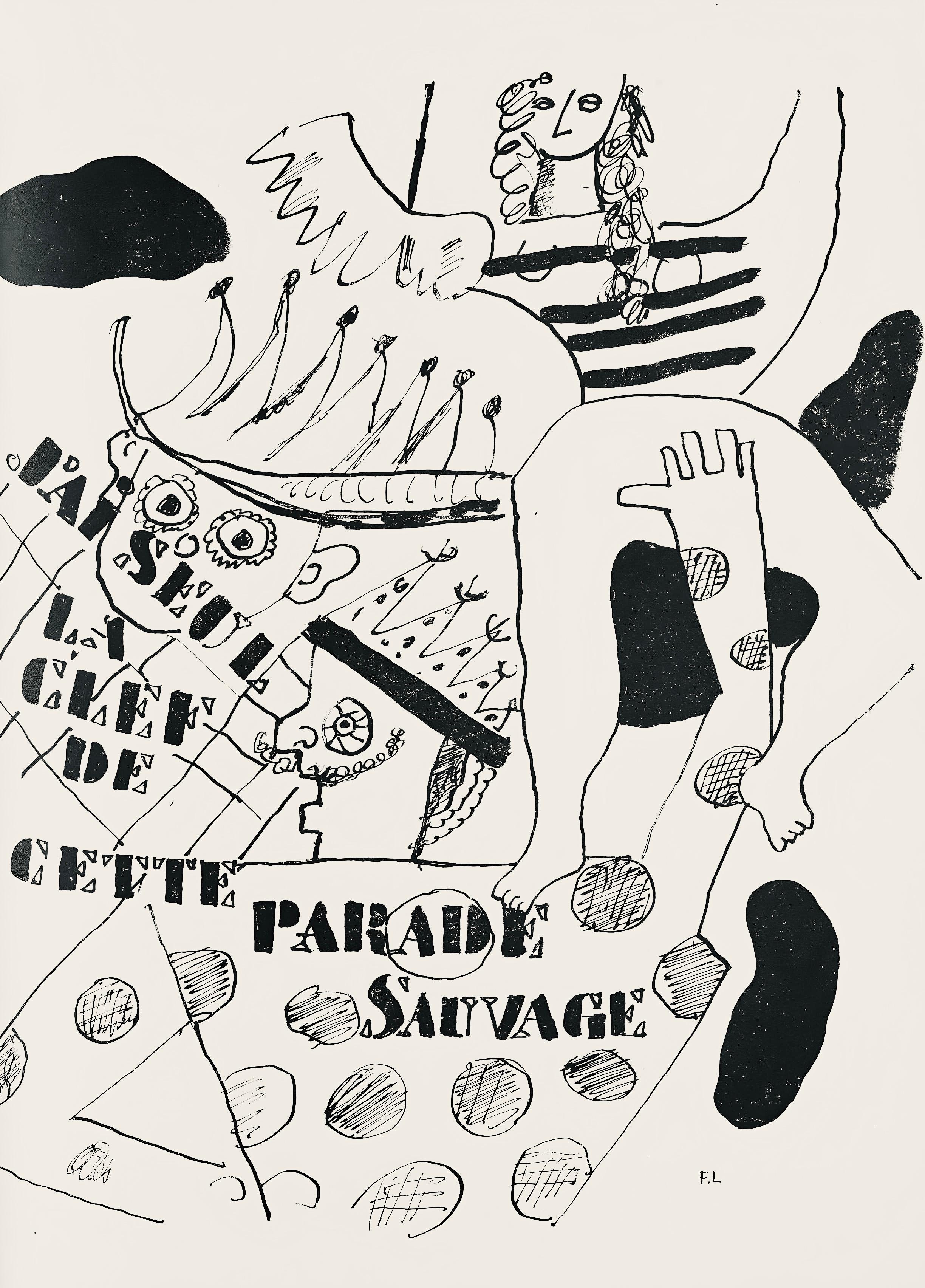 Lithograph on papier vélin teinté, fait a la main paper. Inscription: Unsigned and unnumbered, as issued. Good condition. Notes: From the folio, Les Illuminations, 1949. Published by Grosclaude, Éditions des Gaules, Lausanne; printed by Roth &