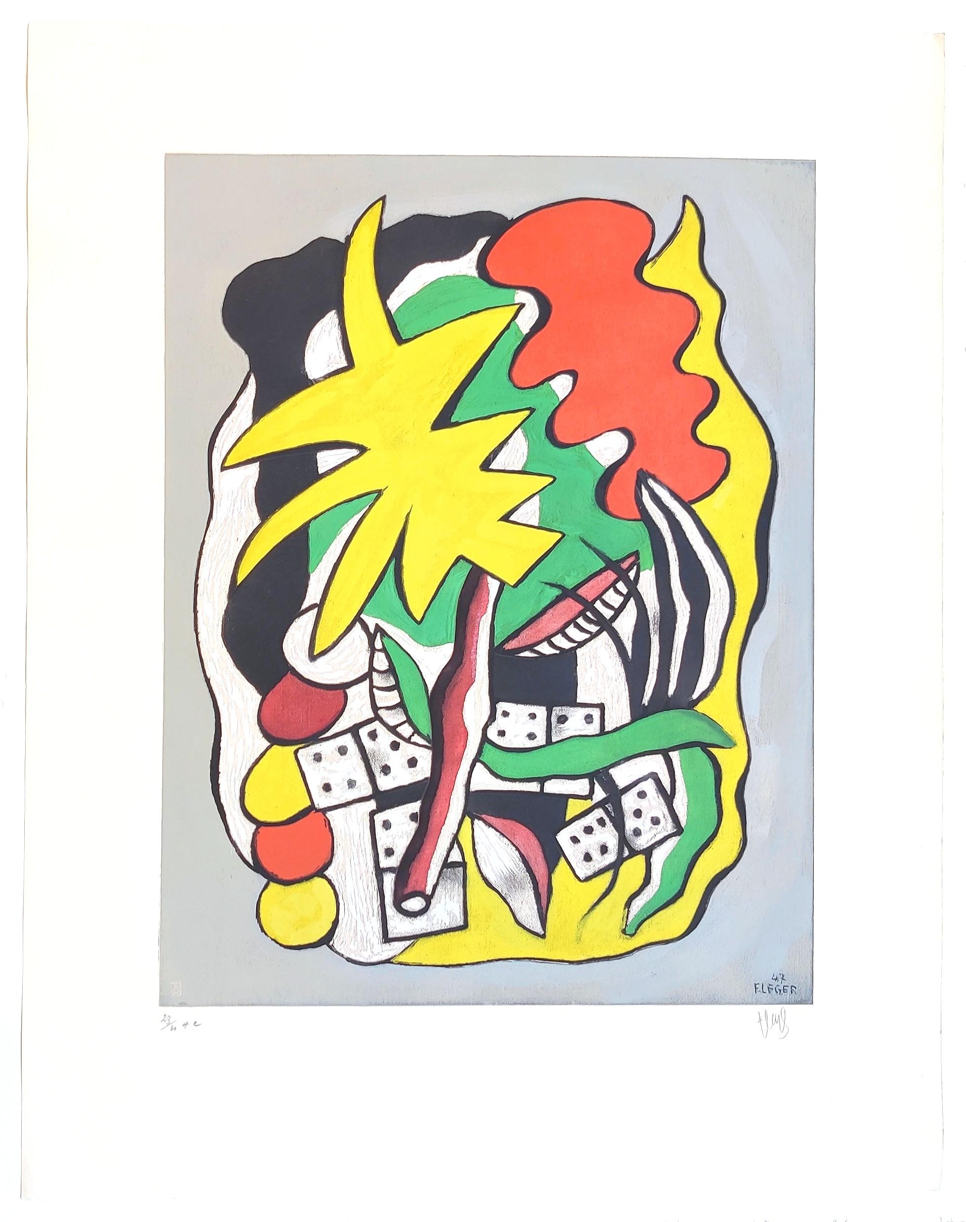 Composition with dominos - Print by Fernand Léger