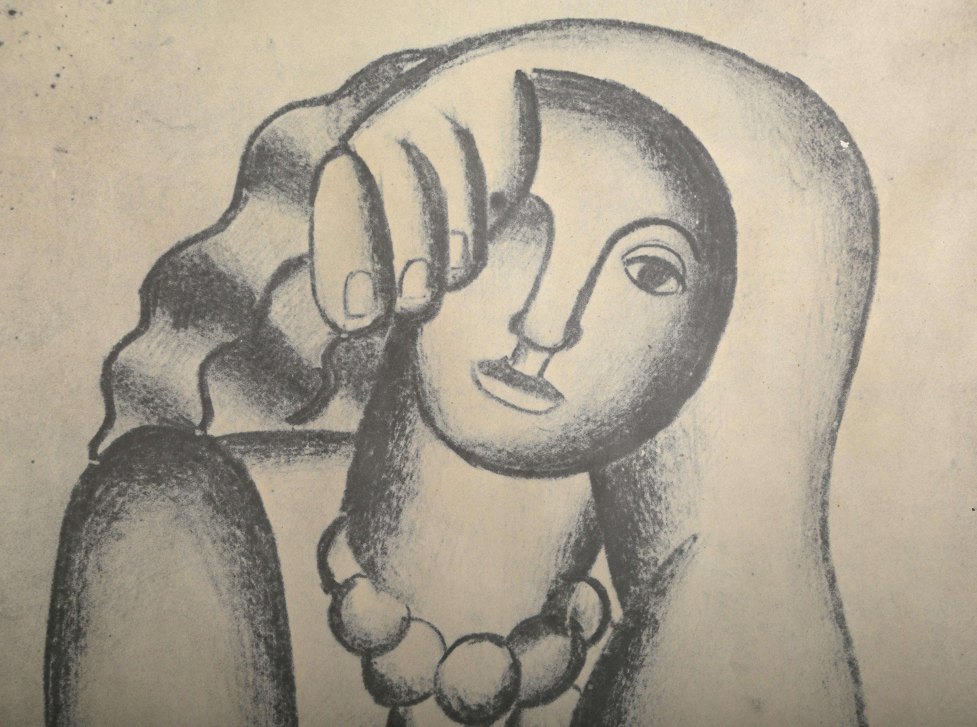 Mostra Staatliche Kunsthalle Baden-Baden, Poster moderno di Fernand Leger - Print Moderno di Fernand Léger